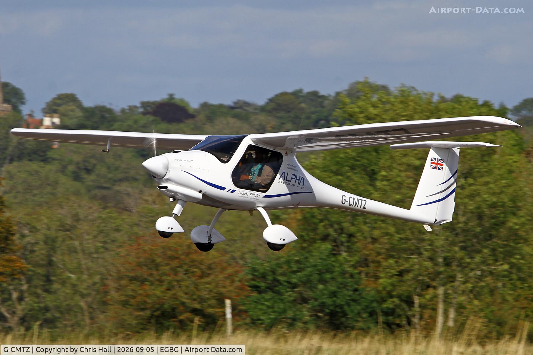 Aircraft G-CMTZ, 2024 Pipistrel Alpha BCAR-S 164A, c/n AT164A0012, LAA 80th Anniversary Rally, at EGBG, photo by Chris Hall