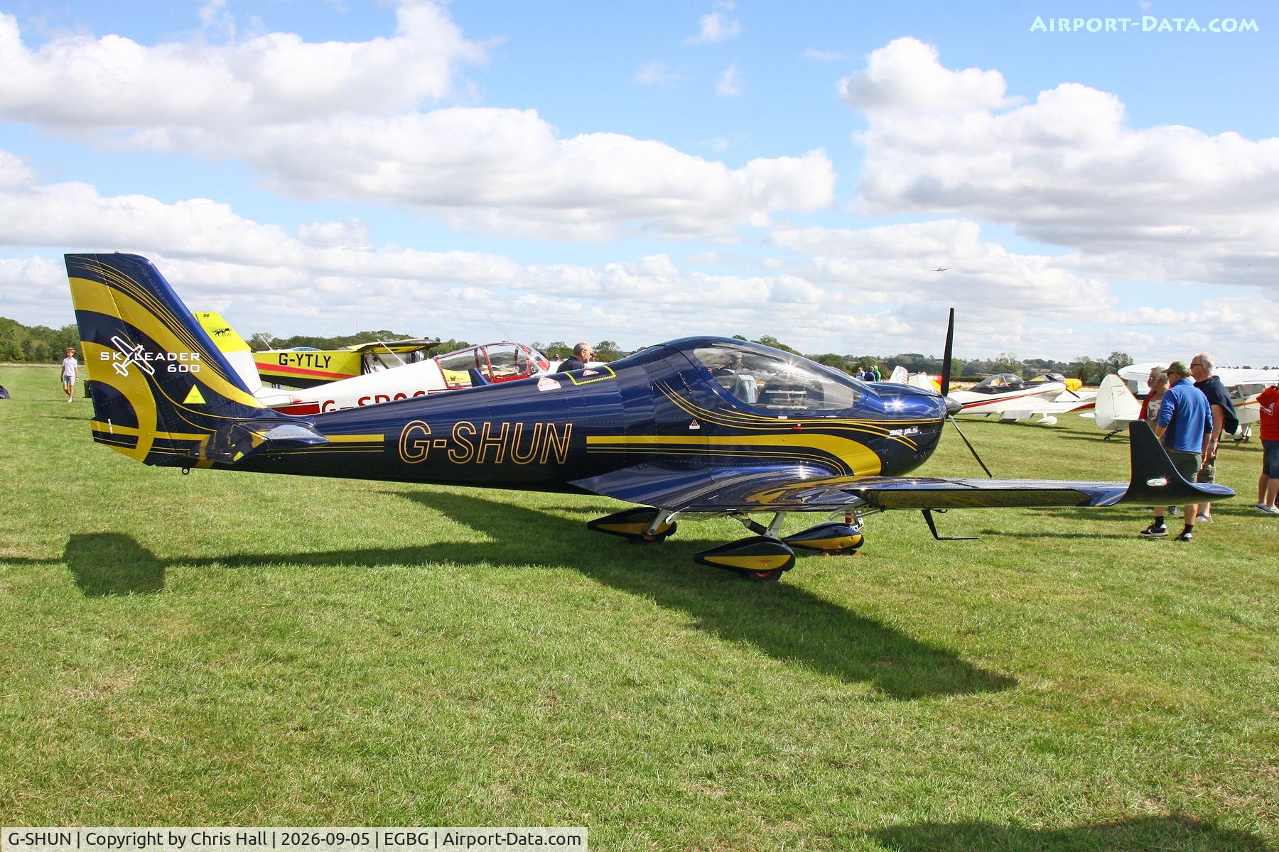Aircraft G-SHUN, 2023 Jihlavan Skyleader 600, c/n 6 363 411 E, LAA 80th Anniversary Rally, at EGBG, photo by Chris Hall