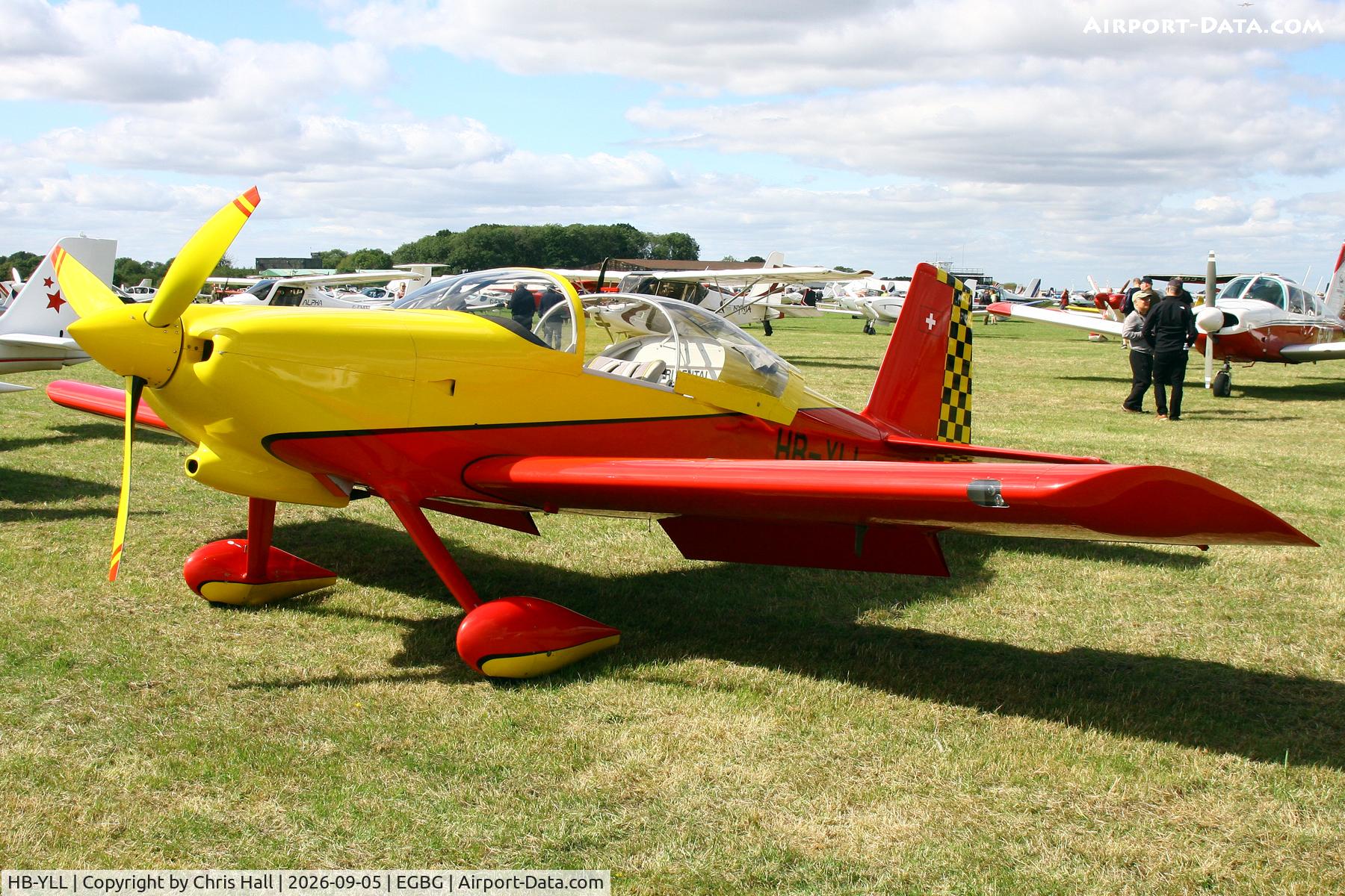 Aircraft HB-YLL, 2005 Vans RV-6, c/n 25685, LAA 80th Anniversary Rally, at EGBG, photo by Chris Hall