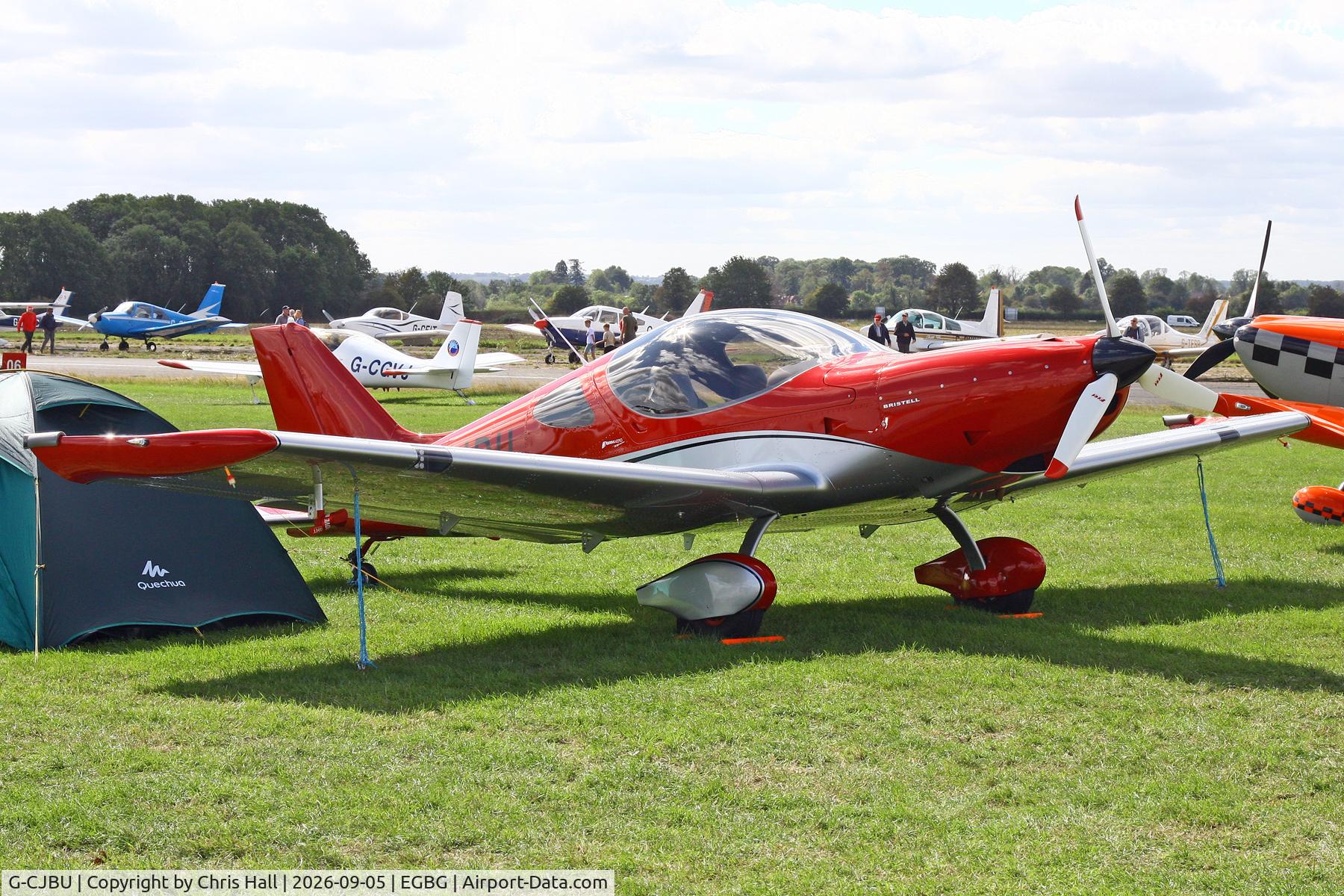 Aircraft G-CJBU, 2016 BRM Aero Bristell NG5 Speed Wing, c/n LAA 385-15376, LAA 80th Anniversary Rally, at EGBG, photo by Chris Hall