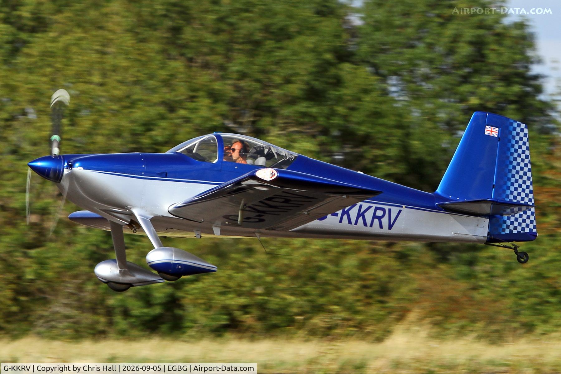 Aircraft G-KKRV, 2024 Van's RV-7, c/n LAA 323-15718, LAA 80th Anniversary Rally, at EGBG, photo by Chris Hall