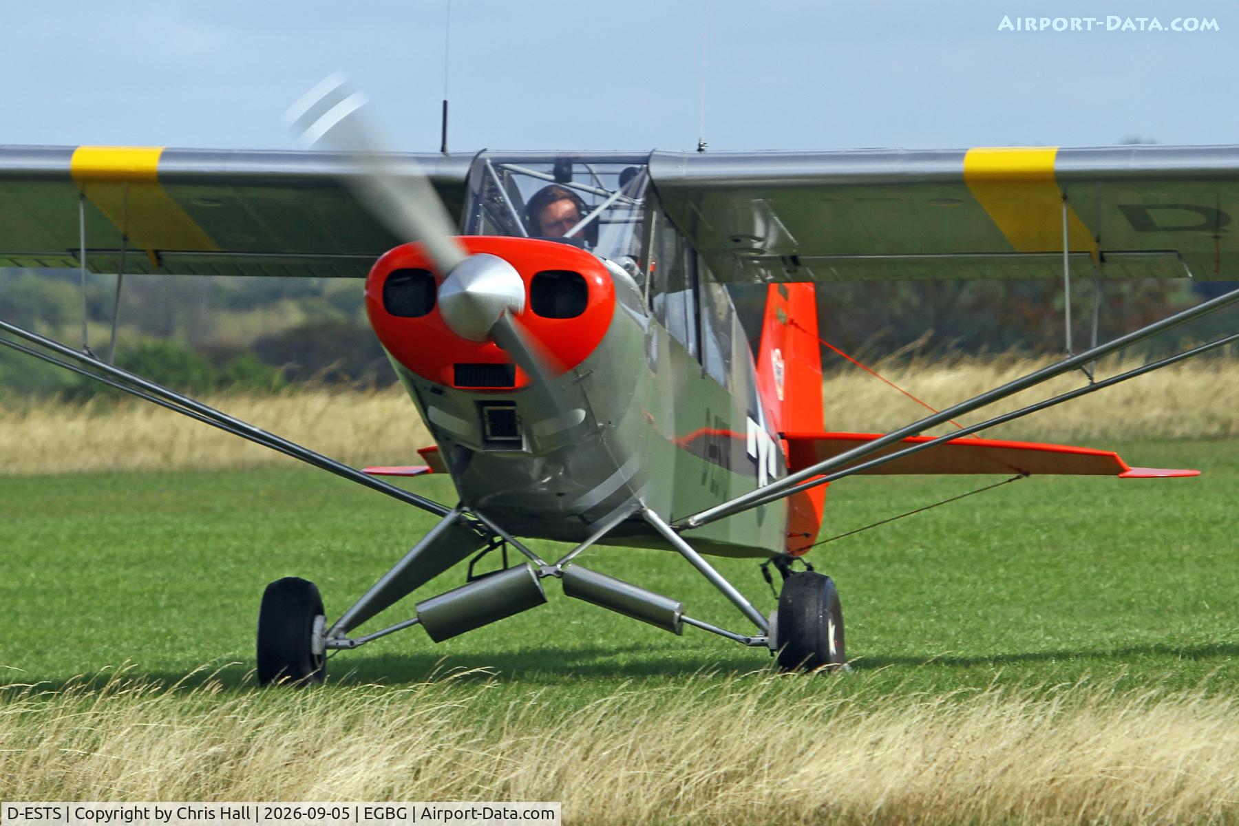 Aircraft D-ESTS, 1962 Piper PA-18-150 Super Cub Super Cub, c/n 18-7893, LAA 80th Anniversary Rally, at EGBG, photo by Chris Hall