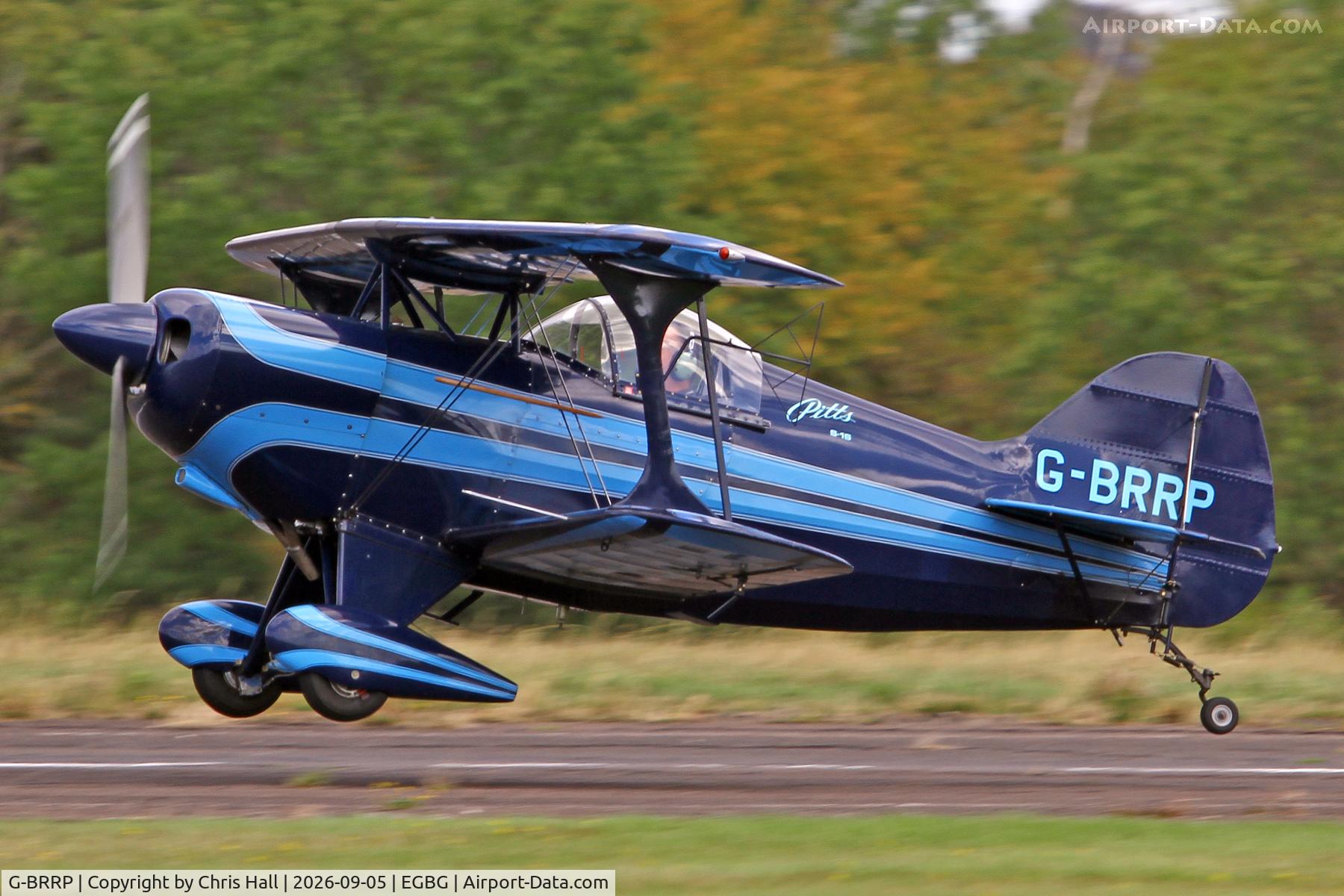 Aircraft G-BRRP, 1980 Pitts S-1S Special, c/n 7-0332, LAA 80th Anniversary Rally, at EGBG, photo by Chris Hall