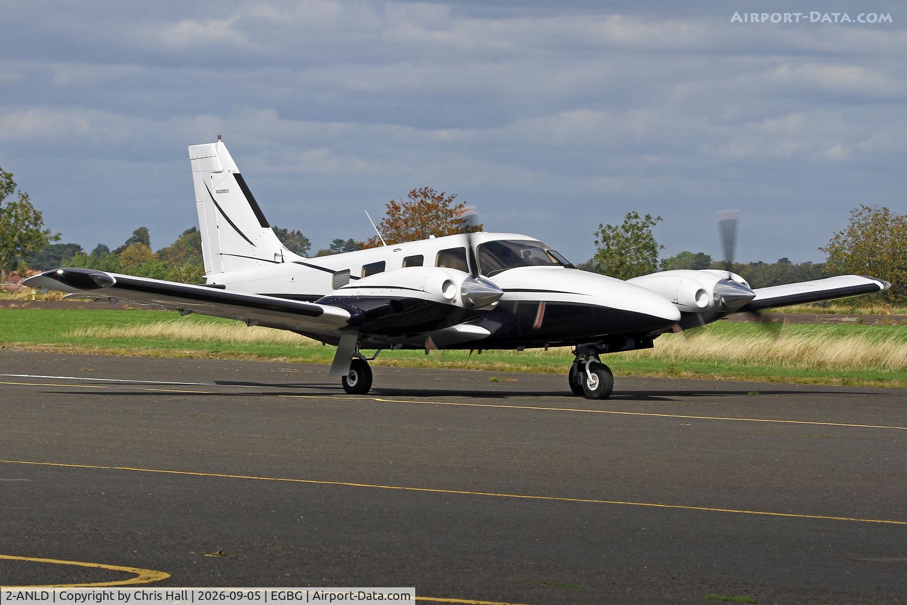 Aircraft 2-ANLD, Piper PA-34-220T Seneca V, c/n 3449325, LAA 80th Anniversary Rally, at EGBG, photo by Chris Hall