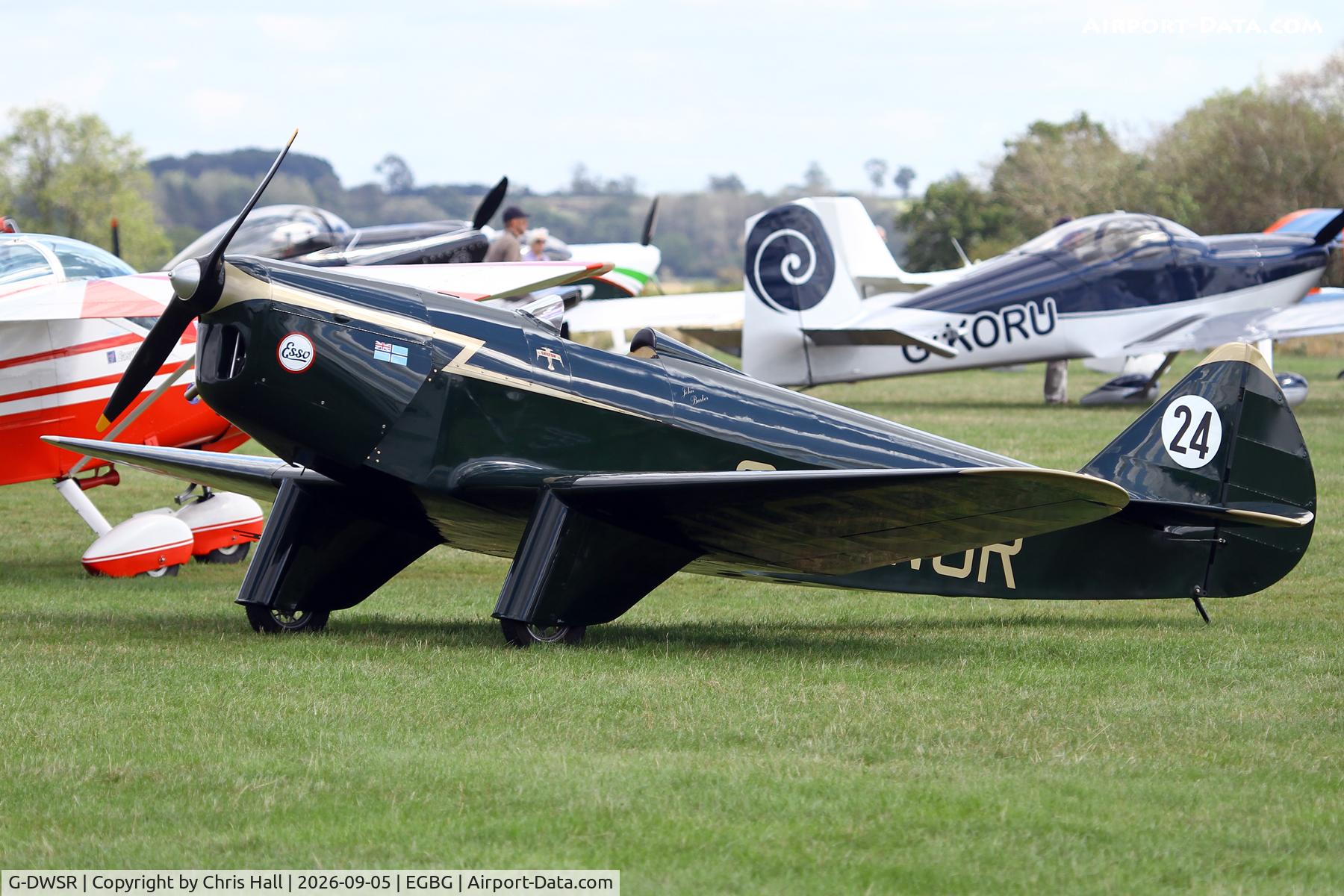 Aircraft G-DWSR, 2021 Chilton DW1A, c/n LAA 225-15750, LAA 80th Anniversary Rally, at EGBG, photo by Chris Hall
