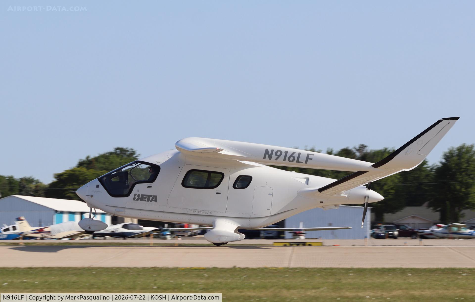 Aircraft N916LF, 2024 Beta Technologies Inc CX300, c/n BT31C-0001, Beta Technologies CX300, at KOSH, photo by MarkPasqualino