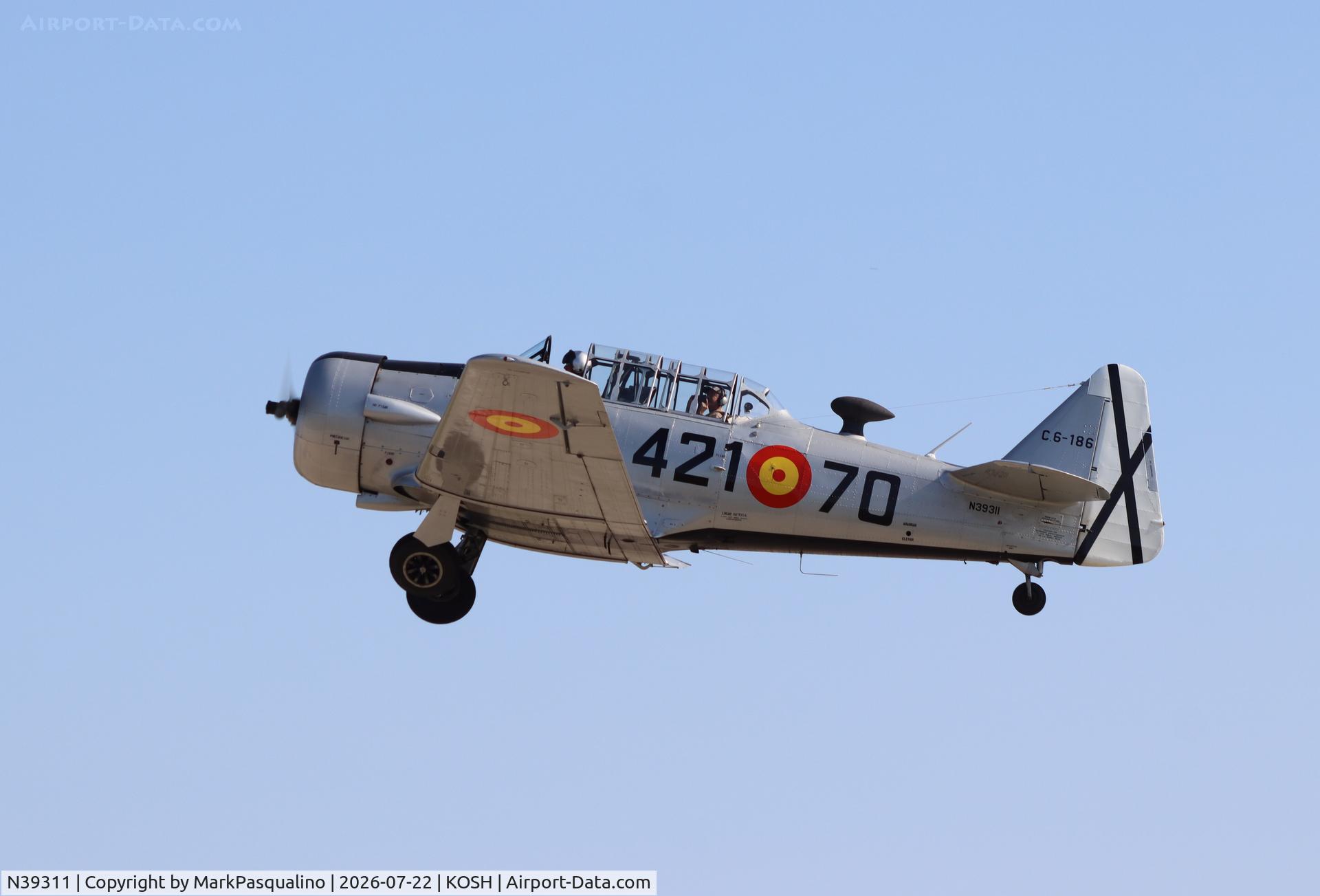 Aircraft N39311, North American AT-6, c/n 49-3003, North American AT-6, at KOSH, photo by MarkPasqualino