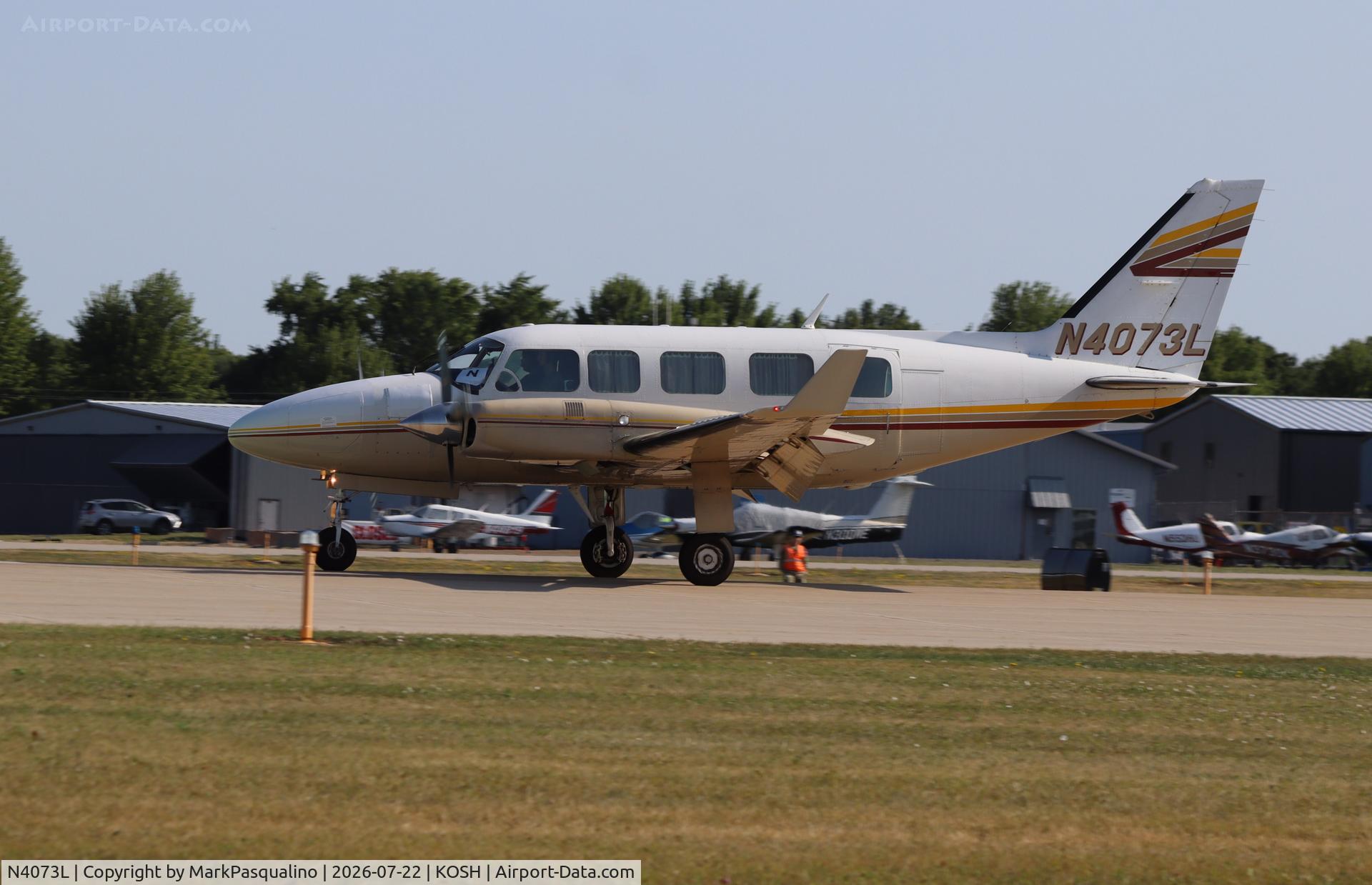 Aircraft N4073L, 1980 Piper PA-31-350 Chieftain, c/n 31-8152029, Piper PA-31-350, at KOSH, photo by MarkPasqualino