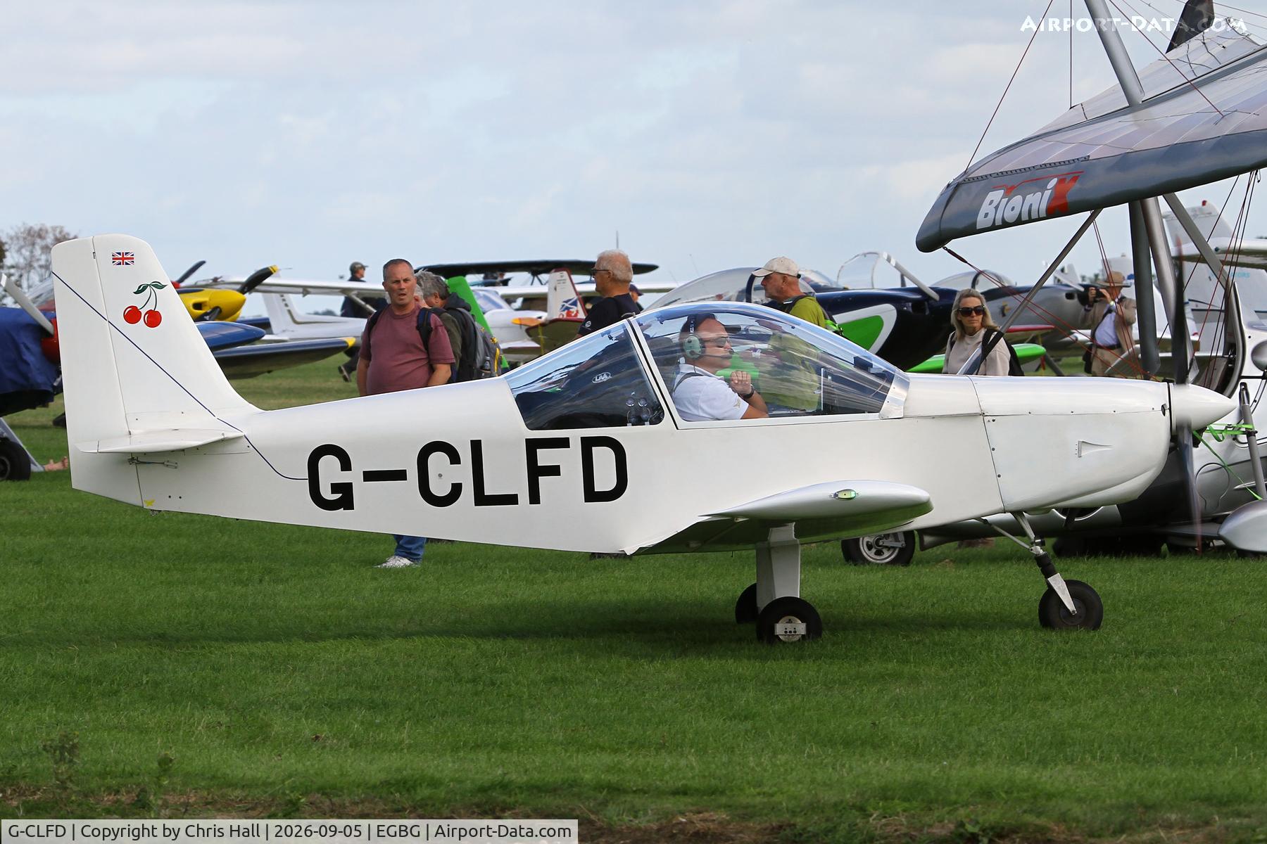Aircraft G-CLFD, 2019 Brandli BX-2 Cherry, c/n PFA 179-14726, LAA 80th Anniversary Rally, at EGBG, photo by Chris Hall