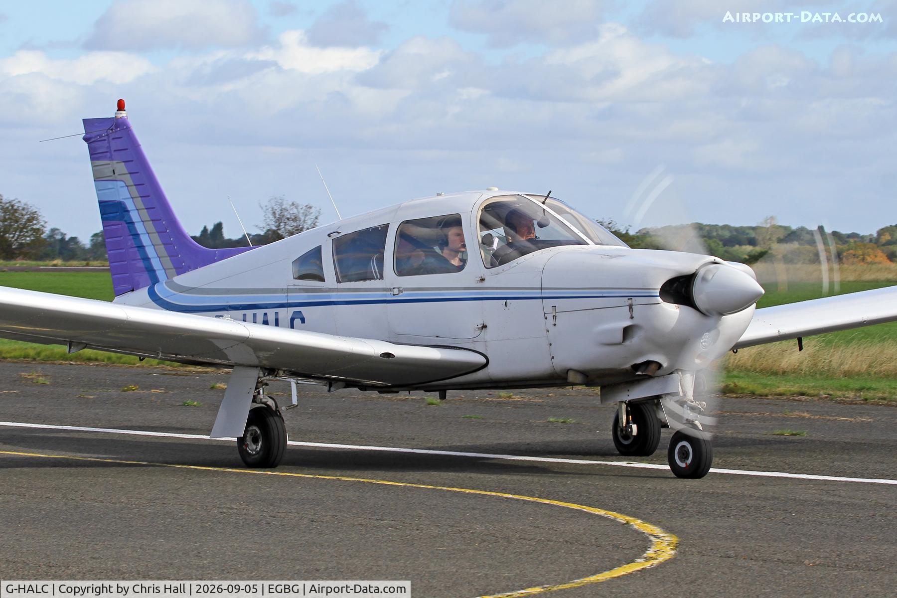 Aircraft G-HALC, 1973 Piper PA-28R-200 Cherokee Arrow, c/n 28R-7335042, LAA 80th Anniversary Rally, at EGBG, photo by Chris Hall