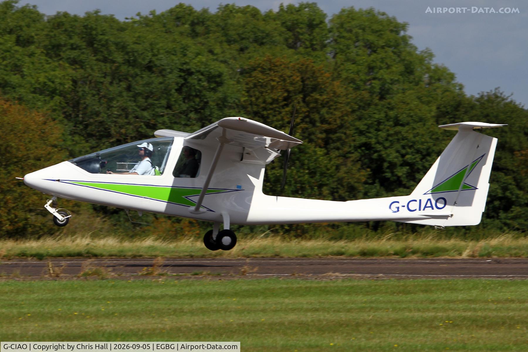 Aircraft G-CIAO, 1998 Iniziative Industriali Italiane Sky Arrow 650T, c/n PFA 298-13095, LAA 80th Anniversary Rally, at EGBG, photo by Chris Hall