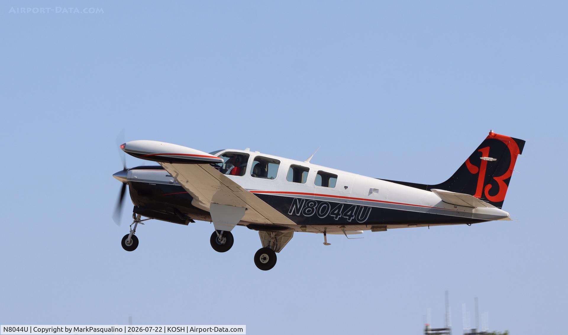 Aircraft N8044U, 1992 Beech A36 Bonanza 36, c/n E-2708, Beech A36, at KOSH, photo by MarkPasqualino
