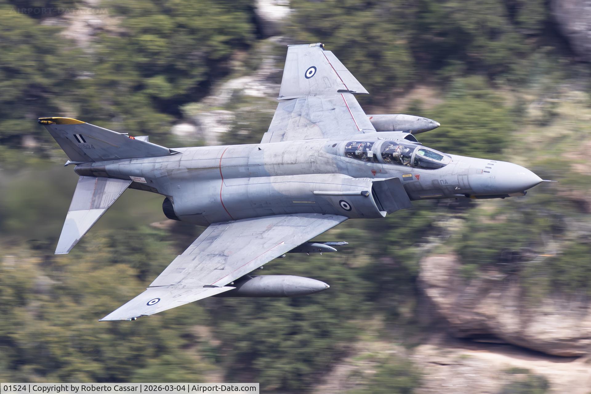 Aircraft 01524, 1972 McDonnell Douglas F-4E AUP Phantom II, c/n 4526, Iniochos 2026 - Vouraikos Canyon, photo by Roberto Cassar