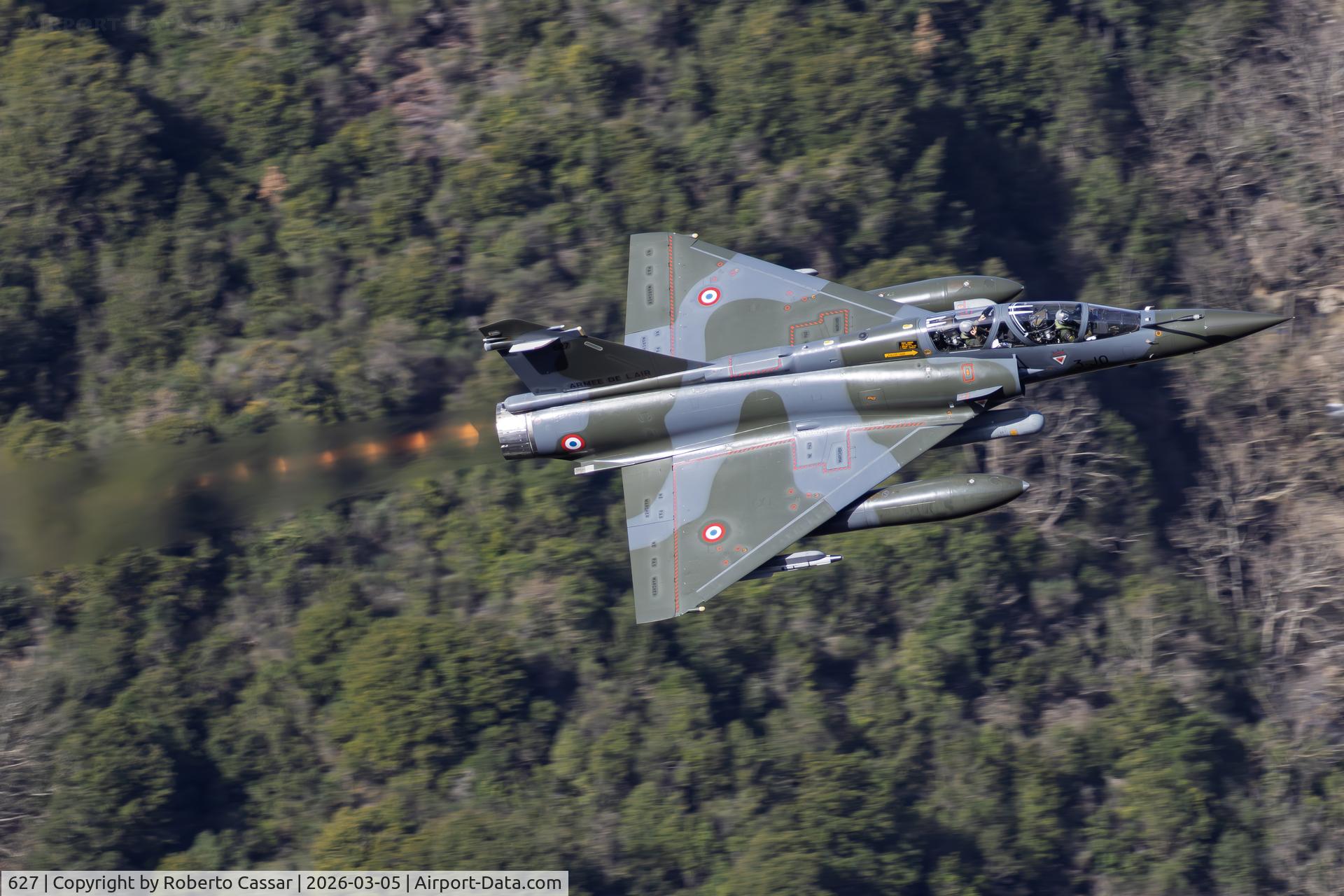 Aircraft 627, Dassault Mirage 2000D, c/n 429, Iniochos 2026 - Vouraikos Canyon, photo by Roberto Cassar