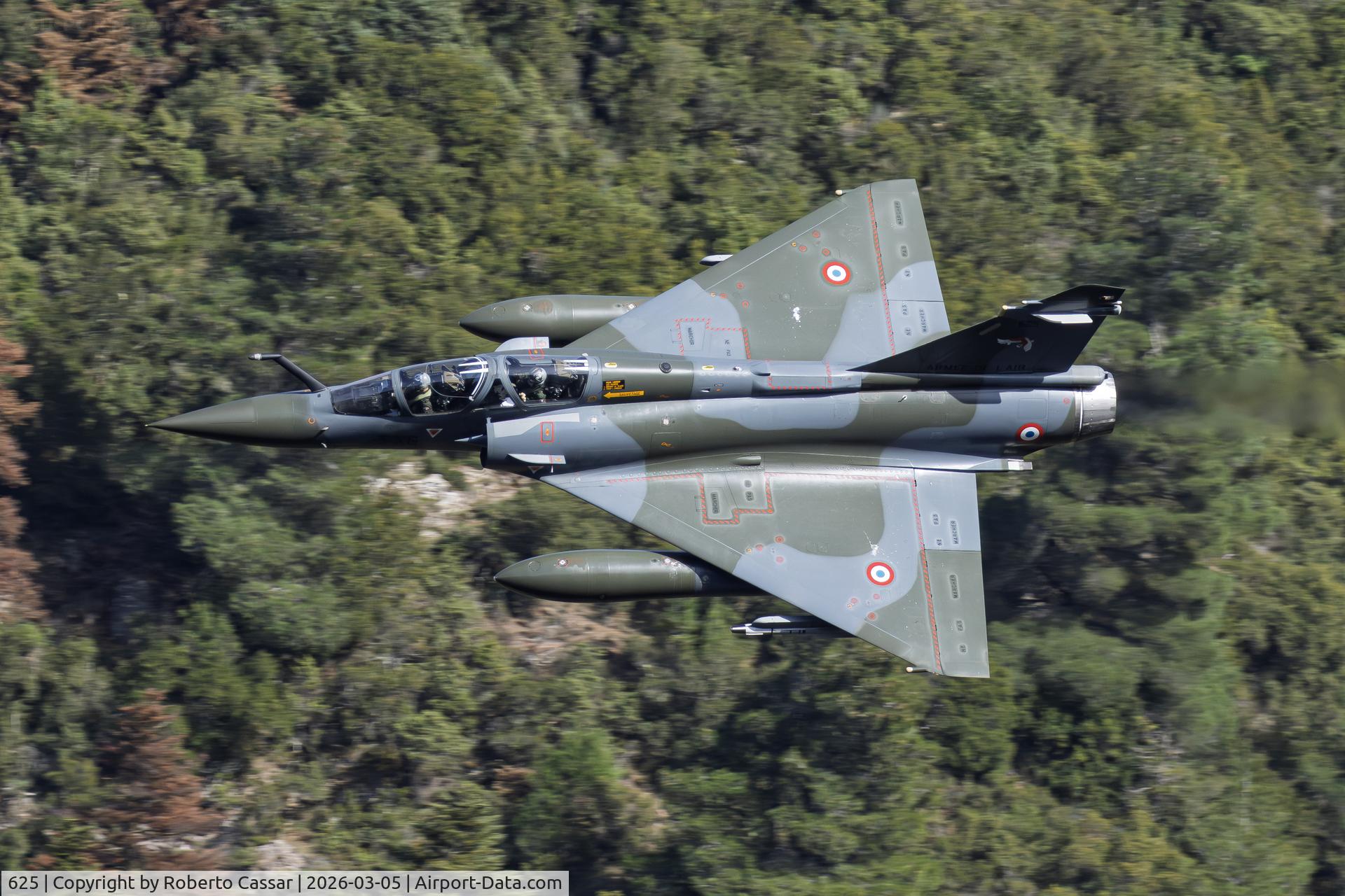 Aircraft 625, Dassault Mirage 2000D, c/n 427, Iniochos 2026 - Vouraikos Canyon, photo by Roberto Cassar