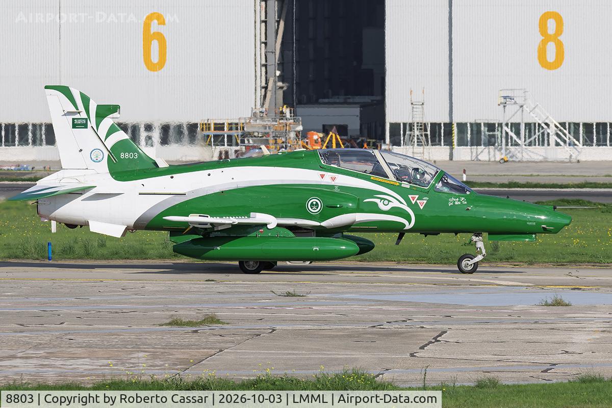 Aircraft 8803, British Aerospace Hawk Mk.165, c/n ST026, Papa, at LMML, photo by Roberto Cassar