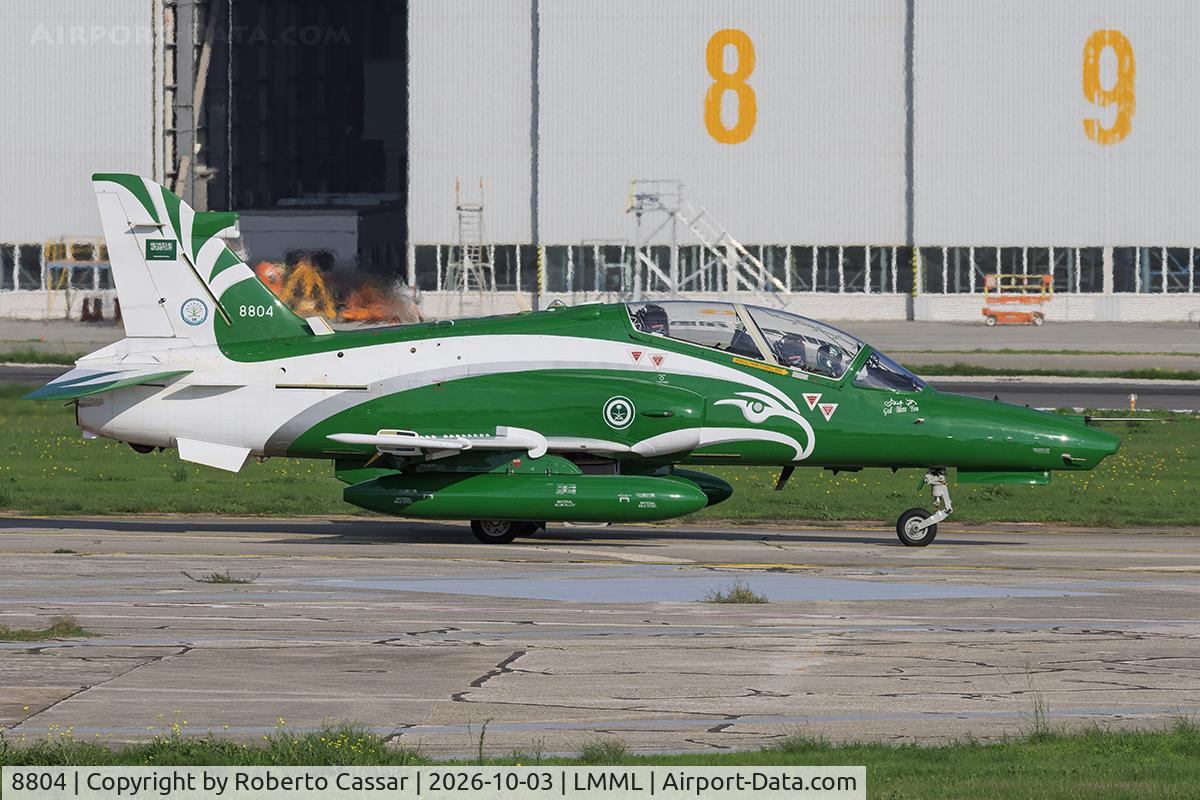 Aircraft 8804, British Aerospace Hawk Mk.165, c/n ST035, Papa, at LMML, photo by Roberto Cassar