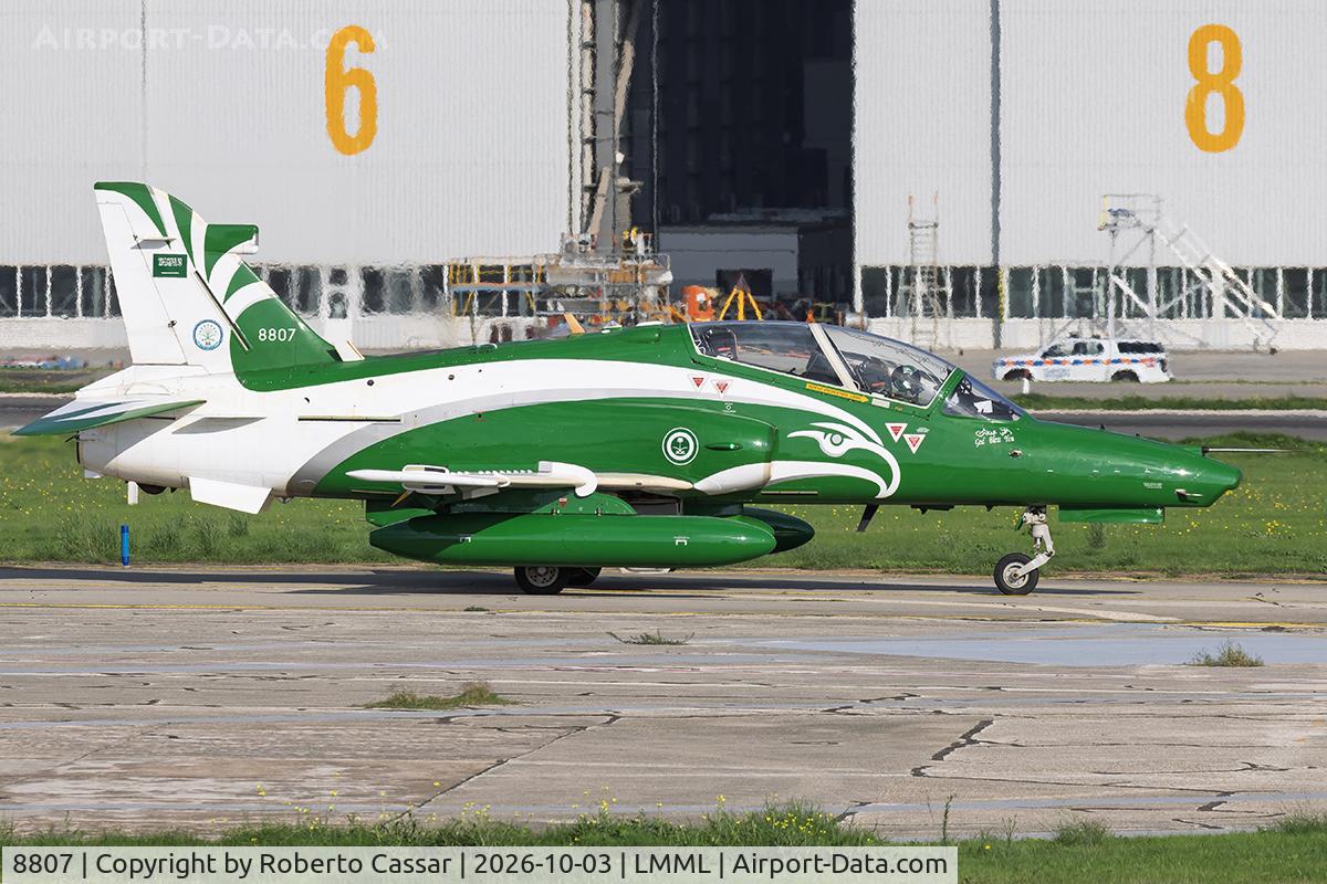Aircraft 8807, British Aerospace Hawk Mk.165, c/n ST023, Papa, at LMML, photo by Roberto Cassar