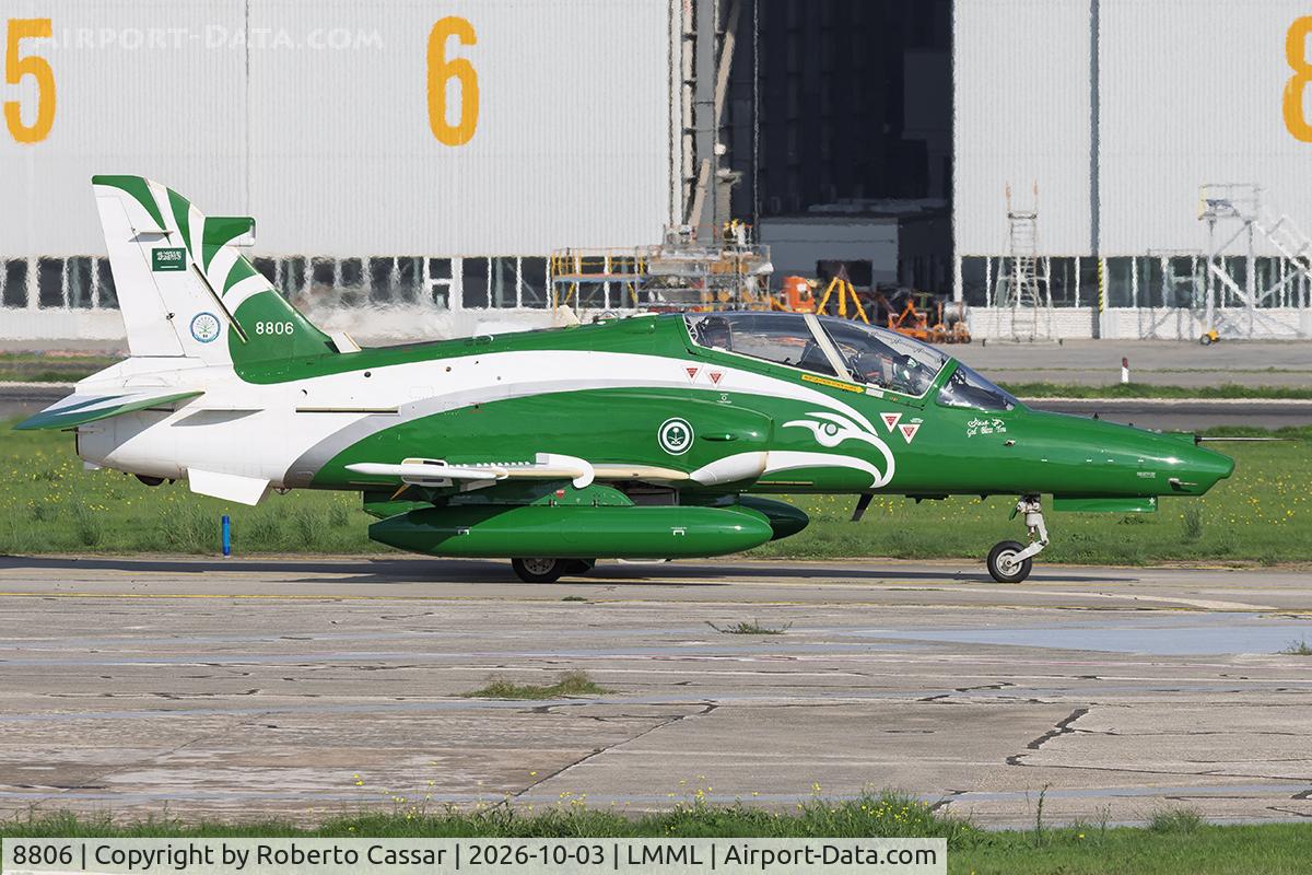 Aircraft 8806, British Aerospace Hawk Mk.165, c/n ST039, Papa, at LMML, photo by Roberto Cassar