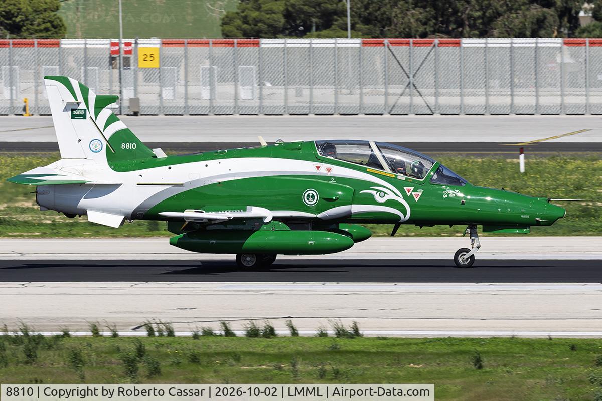Aircraft 8810, British Aerospace Hawk Mk.165, c/n ST043, Runway 13, at LMML, photo by Roberto Cassar
