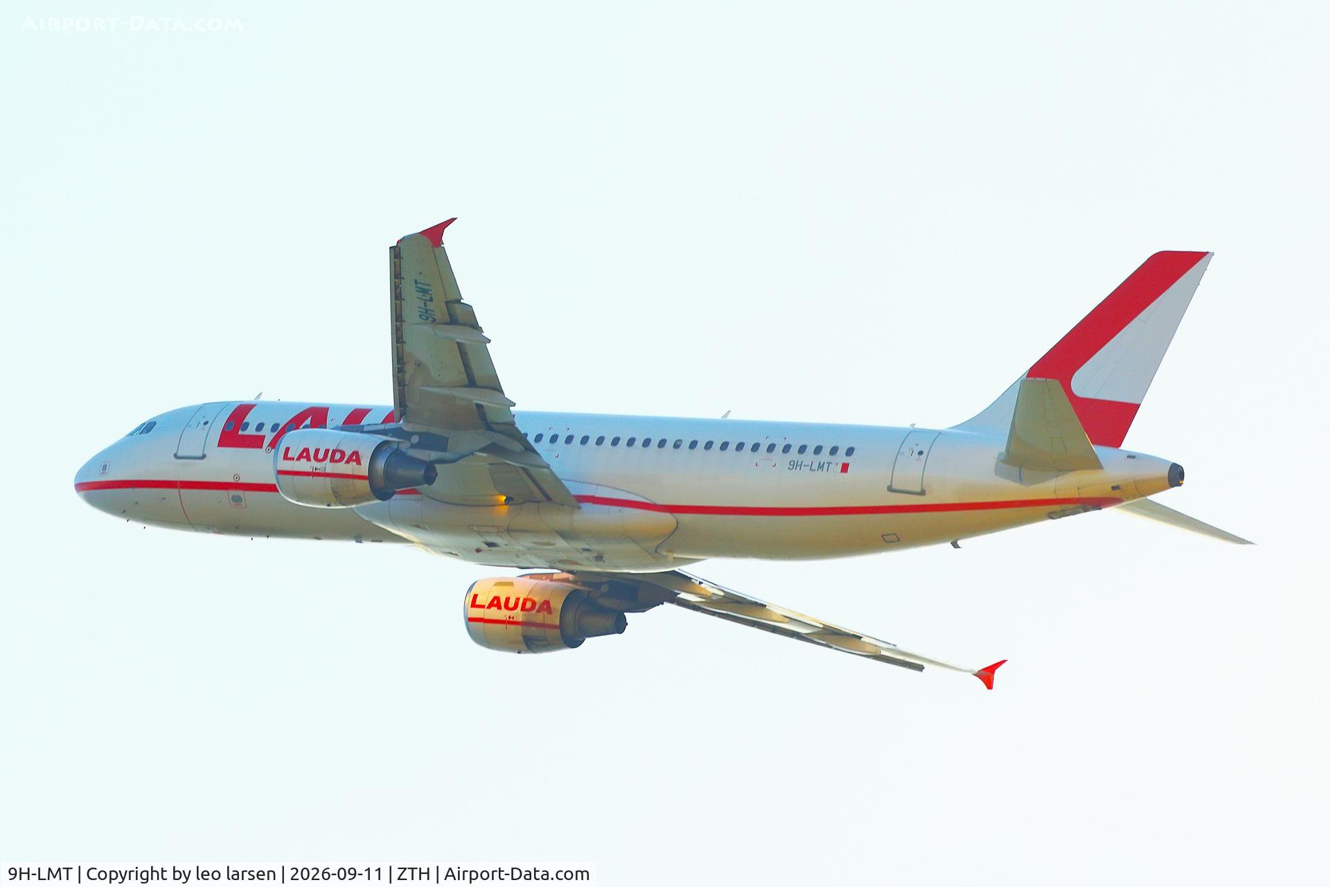 Aircraft 9H-LMT, 2006 Airbus A320-214, c/n 2656, Zakynthos 11.9.2026, at ZTH, photo by leo larsen