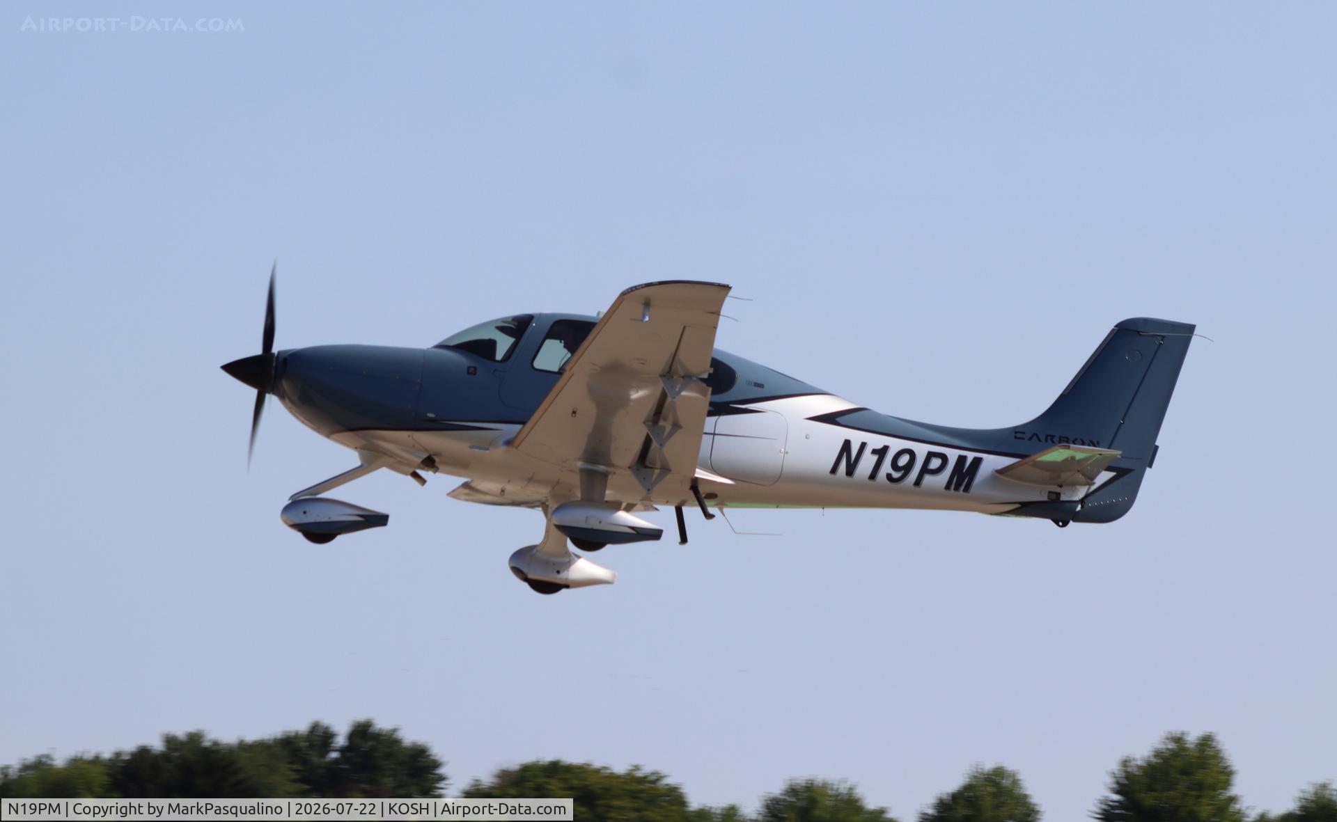 Aircraft N19PM, 2022 Cirrus SR22, c/n 9027, Cirrus SR22, at KOSH, photo by MarkPasqualino