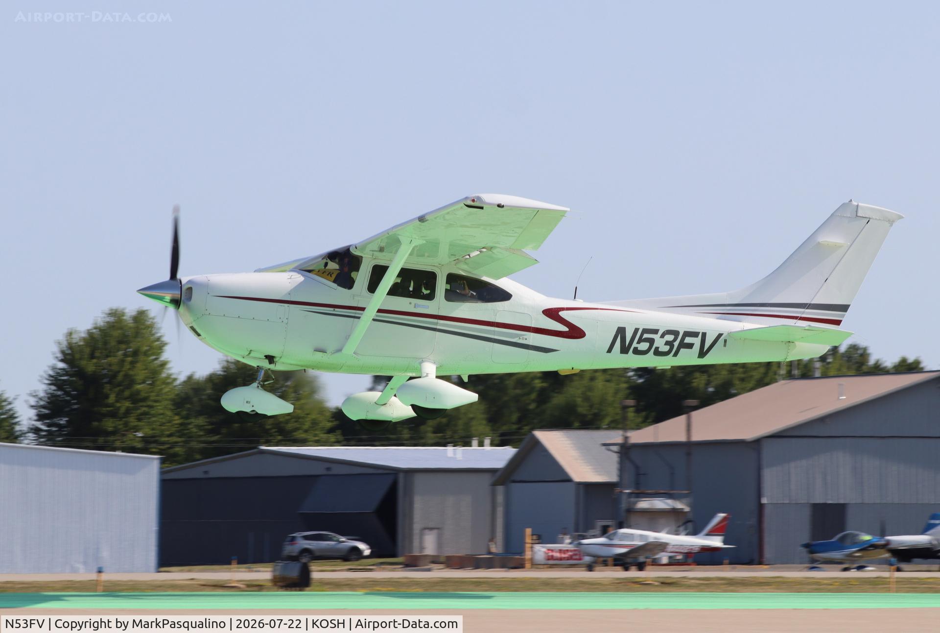 Aircraft N53FV, 2002 Cessna 182T Skylane, c/n 18281083, Cessna 182T, at KOSH, photo by MarkPasqualino