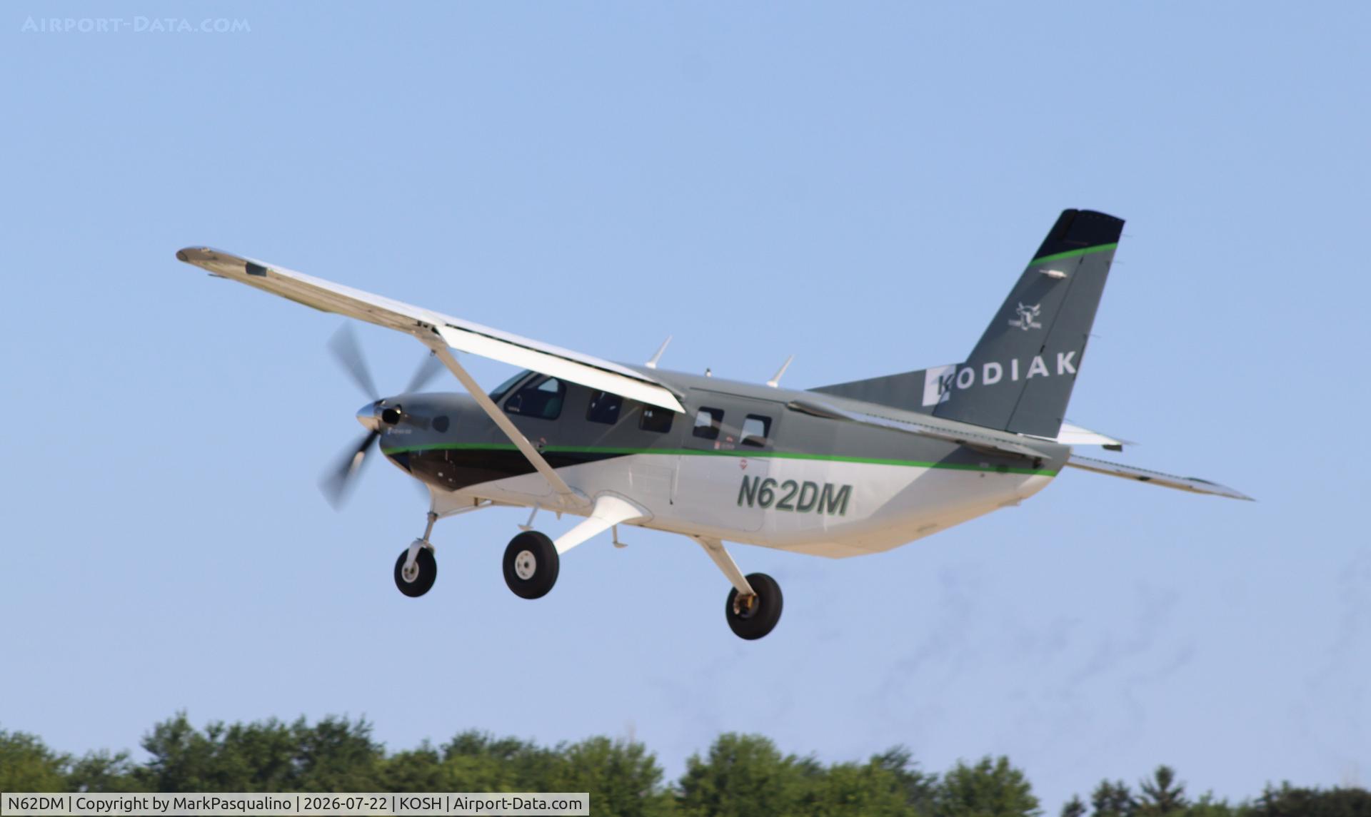 Aircraft N62DM, 2019 Quest Kodiak 100, c/n 100--280, Kodiak 100, at KOSH, photo by MarkPasqualino