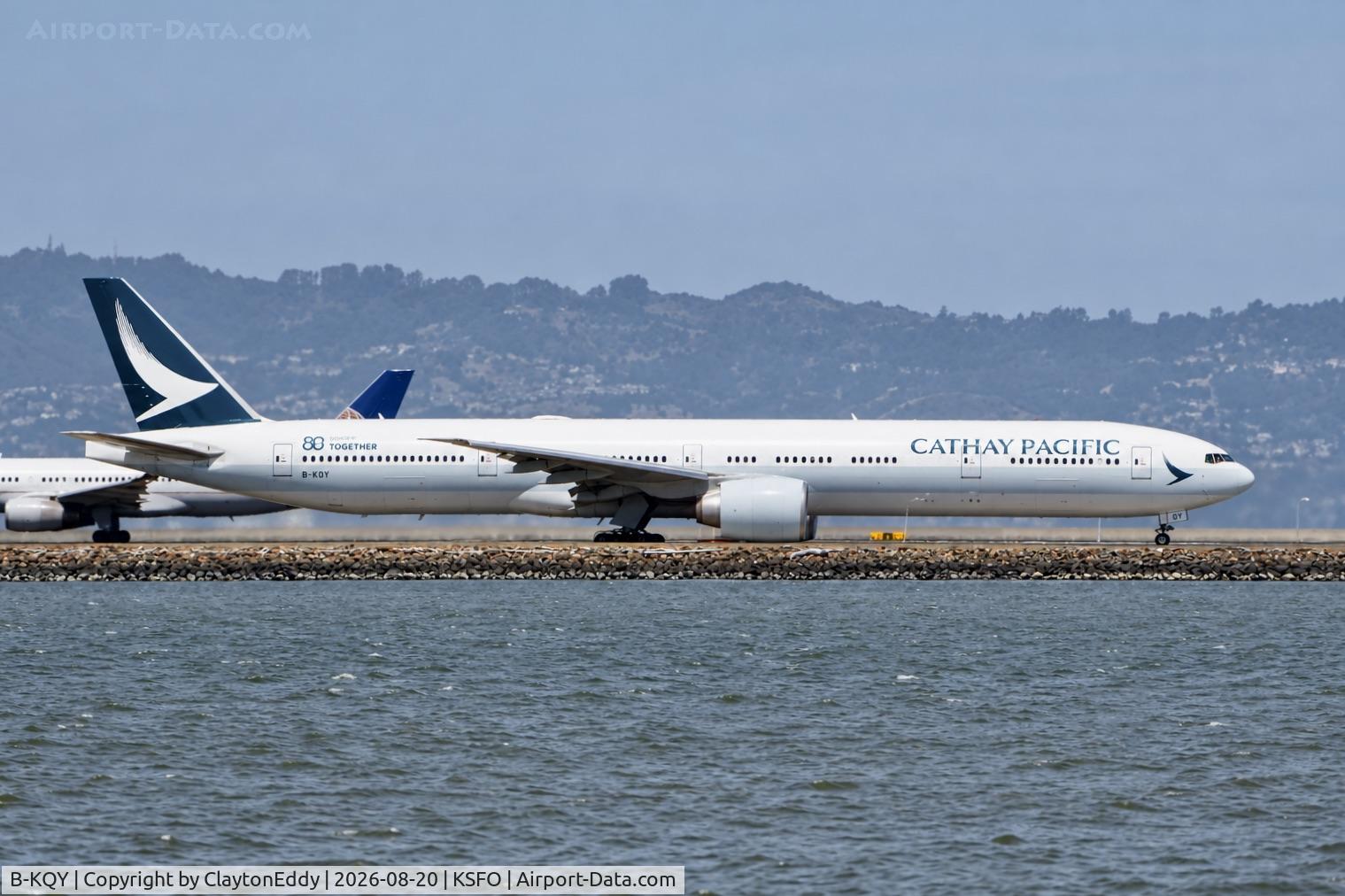 Aircraft B-KQY, 2015 Boeing 777-367/ER, c/n 41764, SFO 2026, at KSFO, photo by ClaytonEddy