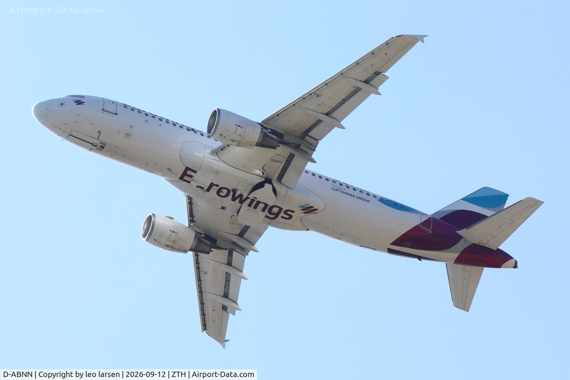 Aircraft D-ABNN, 2002 Airbus A320-214, c/n 1889, Zakynthos 12.9.2026, at ZTH, photo by leo larsen