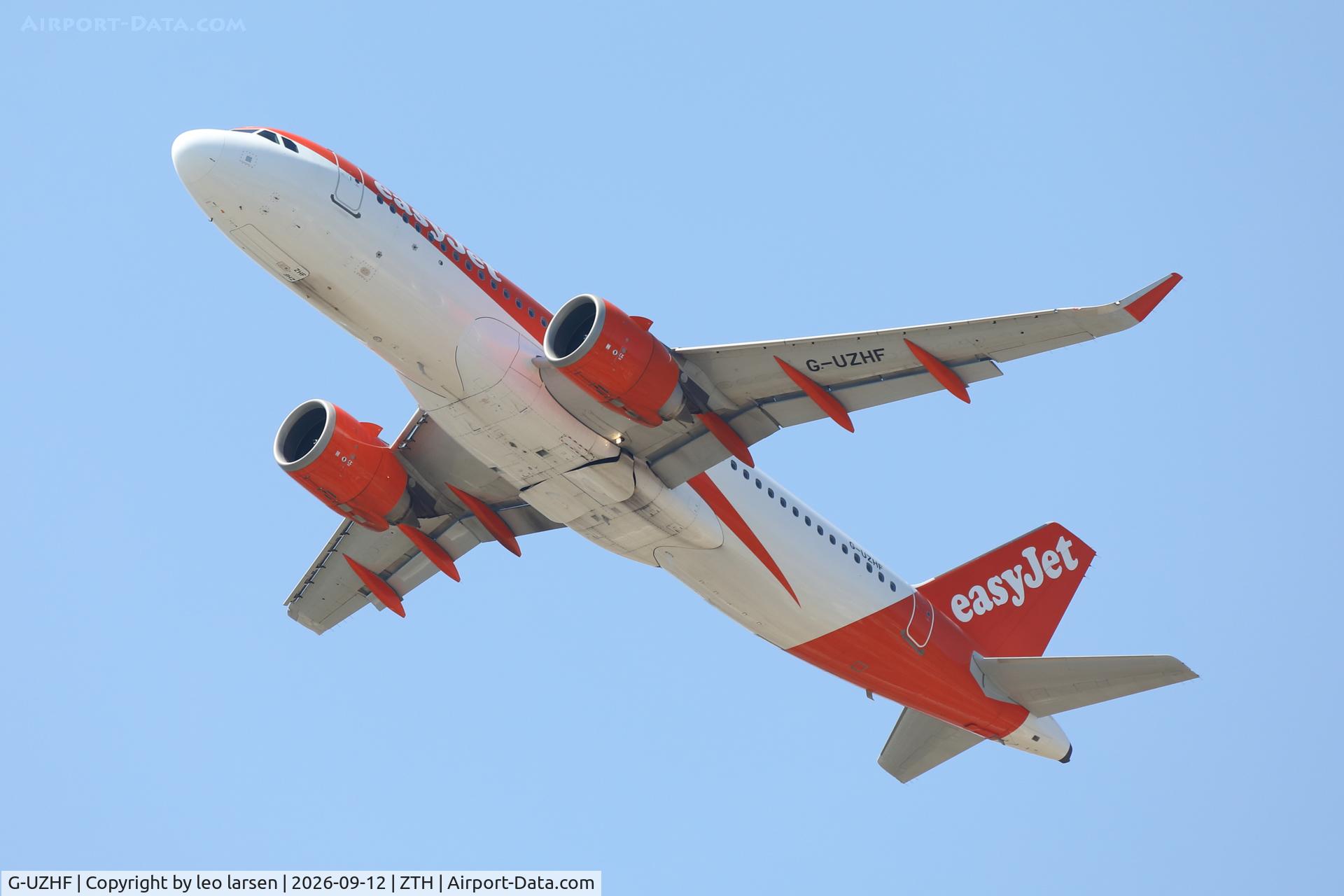 Aircraft G-UZHF, 2018 Airbus A320-251N, c/n 8193, Zakynthos 12.9.2026, at ZTH, photo by leo larsen