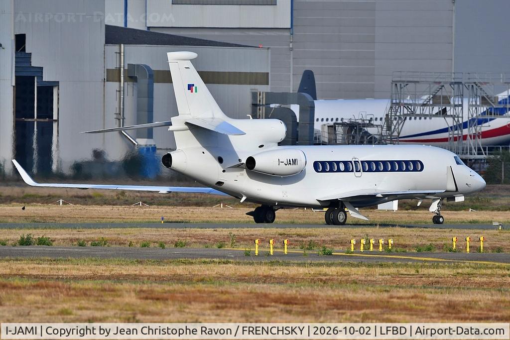 Aircraft I-JAMI, 2009 Dassault Falcon 7X, c/n 81, Sirio Executive, at LFBD, photo by Jean Christophe Ravon / FRENCHSKY