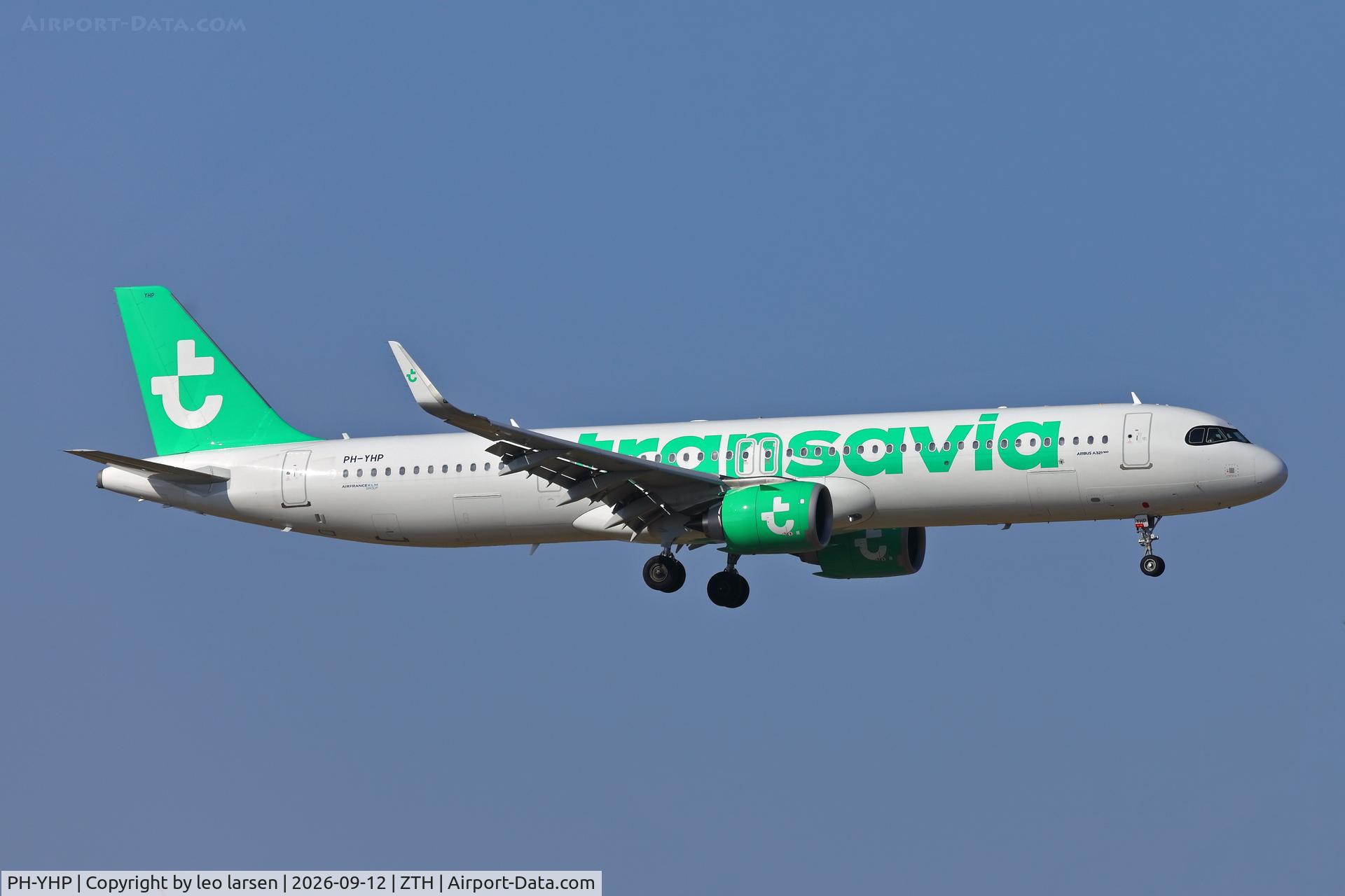 Aircraft PH-YHP, 2025 Airbus A321-251NX, c/n 13049, Zakynthos 12.9.2026, at ZTH, photo by leo larsen