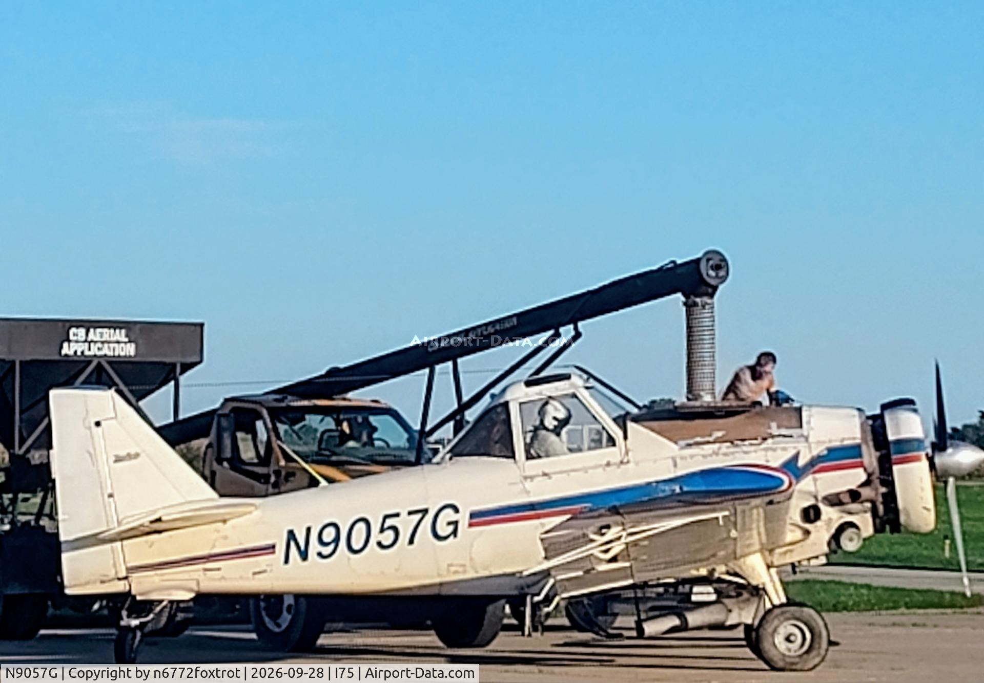 Aircraft N9057G, 1997 Weatherly 620B, c/n 1647, LOADING UP ON GLYPHOSATES, at I75, photo by n6772foxtrot