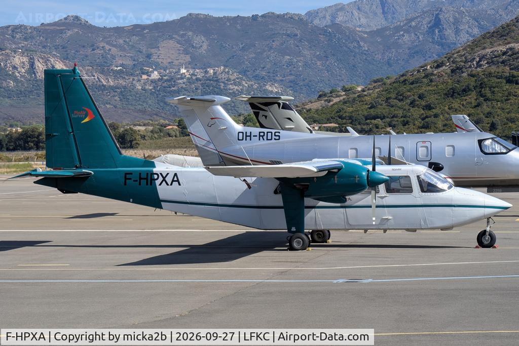 Aircraft F-HPXA, Britten-Norman BN-2A-21 Islander AIRLINE, c/n 553, Parked, at LFKC, photo by micka2b