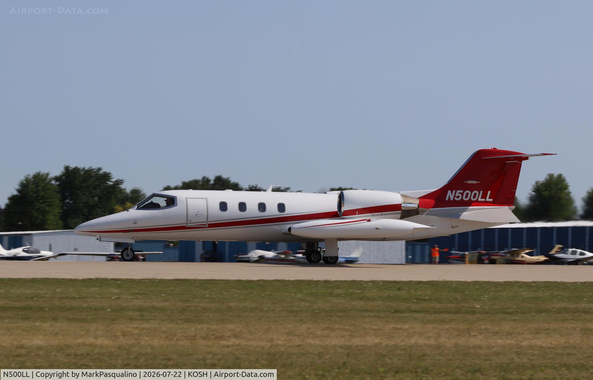 Aircraft N500LL, Gates Learjet Corp. 35A, c/n 095, Learjet 35A, at KOSH, photo by MarkPasqualino
