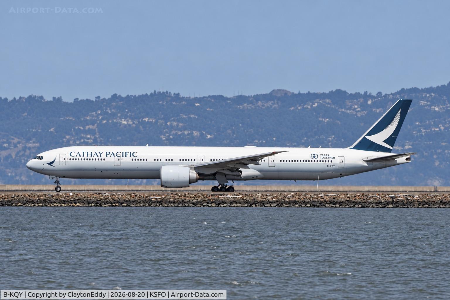 Aircraft B-KQY, 2015 Boeing 777-367/ER, c/n 41764, SFO 2026, at KSFO, photo by ClaytonEddy