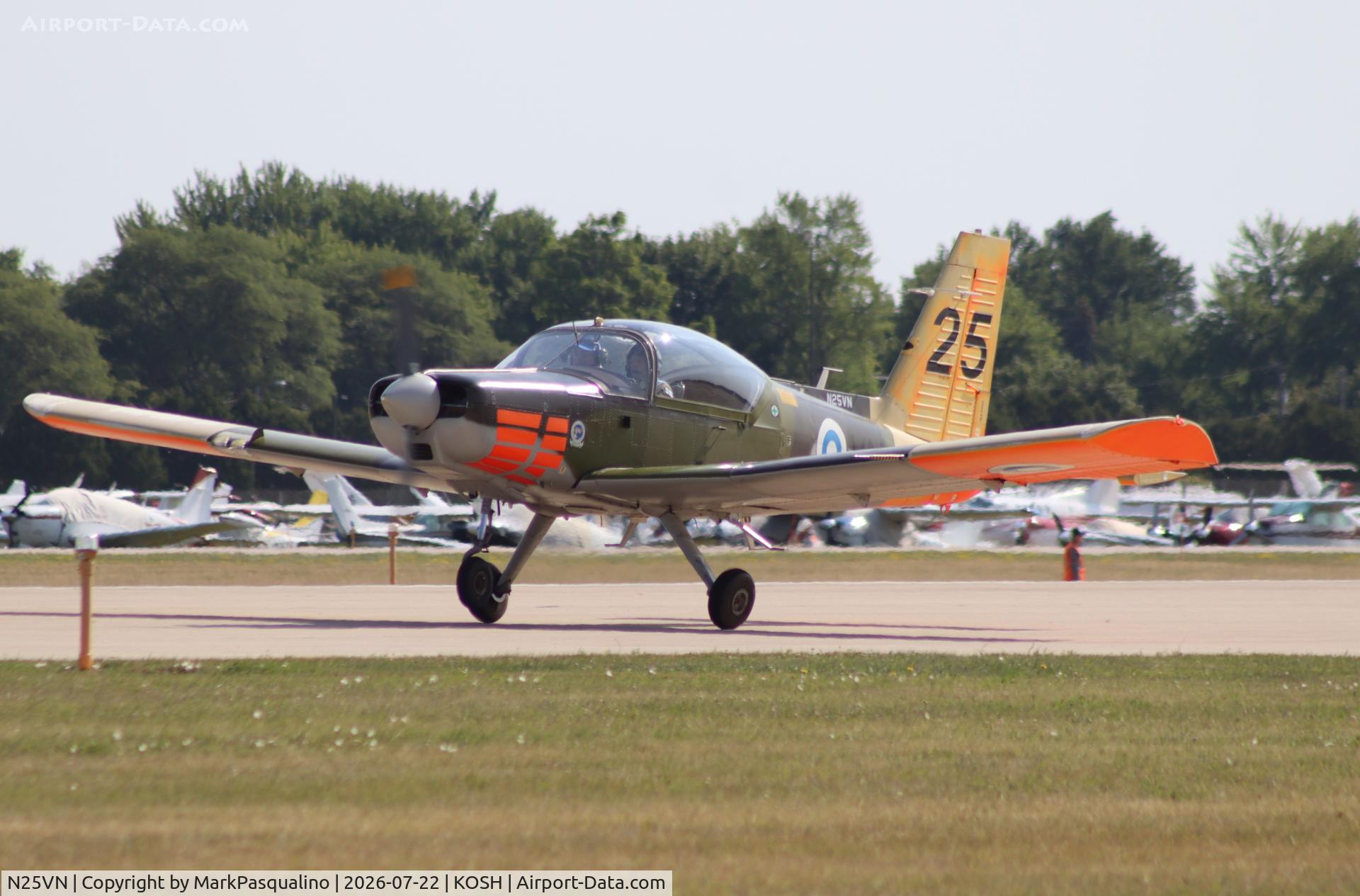 Aircraft N25VN, 1982 Valmet OY L70 Vinka, c/n 25, Valmet OY L70 Vinka, at KOSH, photo by MarkPasqualino