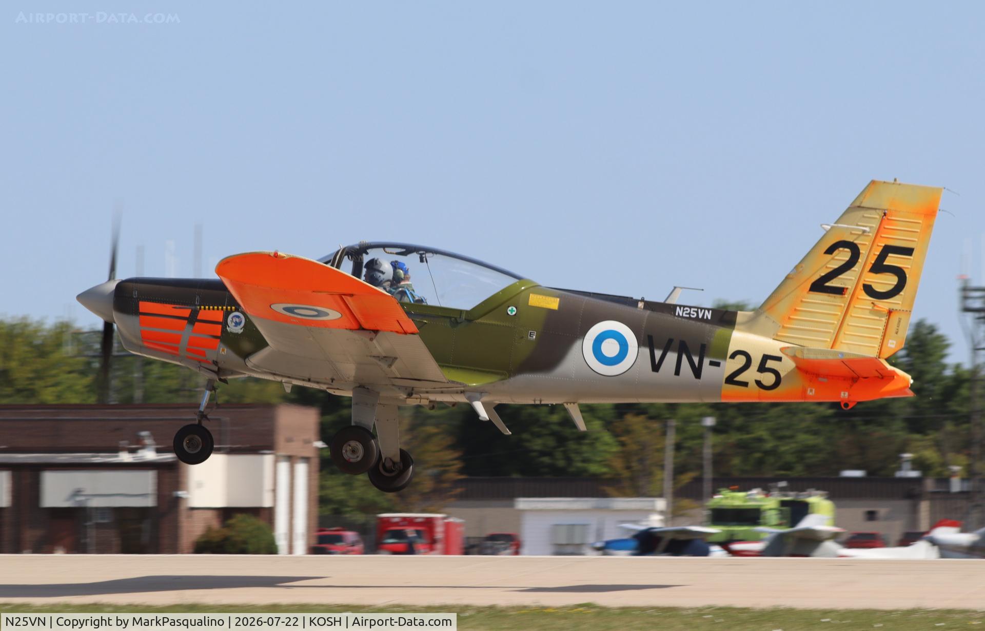 Aircraft N25VN, 1982 Valmet OY L70 Vinka, c/n 25, Valmet OY L70 Vinka, at KOSH, photo by MarkPasqualino