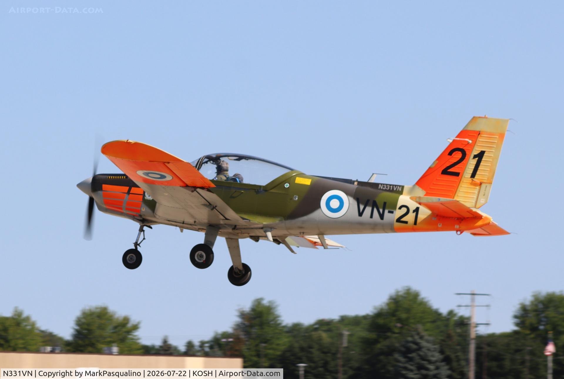 Aircraft N331VN, 1982 Valmet OY L70 Vinka, c/n 21, Valmet OY L70 Vinka, at KOSH, photo by MarkPasqualino