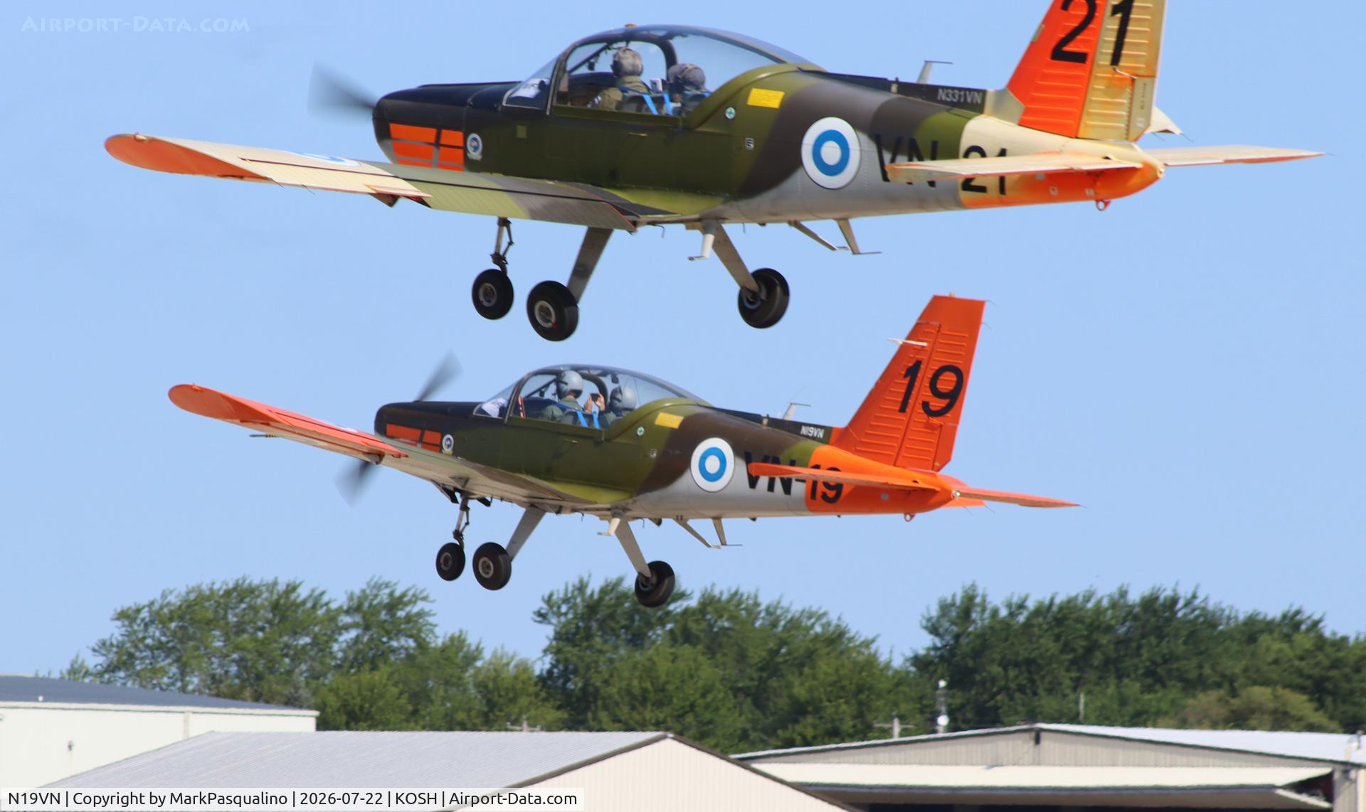 Aircraft N19VN, 1982 Valmet OY L70 Vinka, c/n 19, Valmet OY L70 Vinka, at KOSH, photo by MarkPasqualino