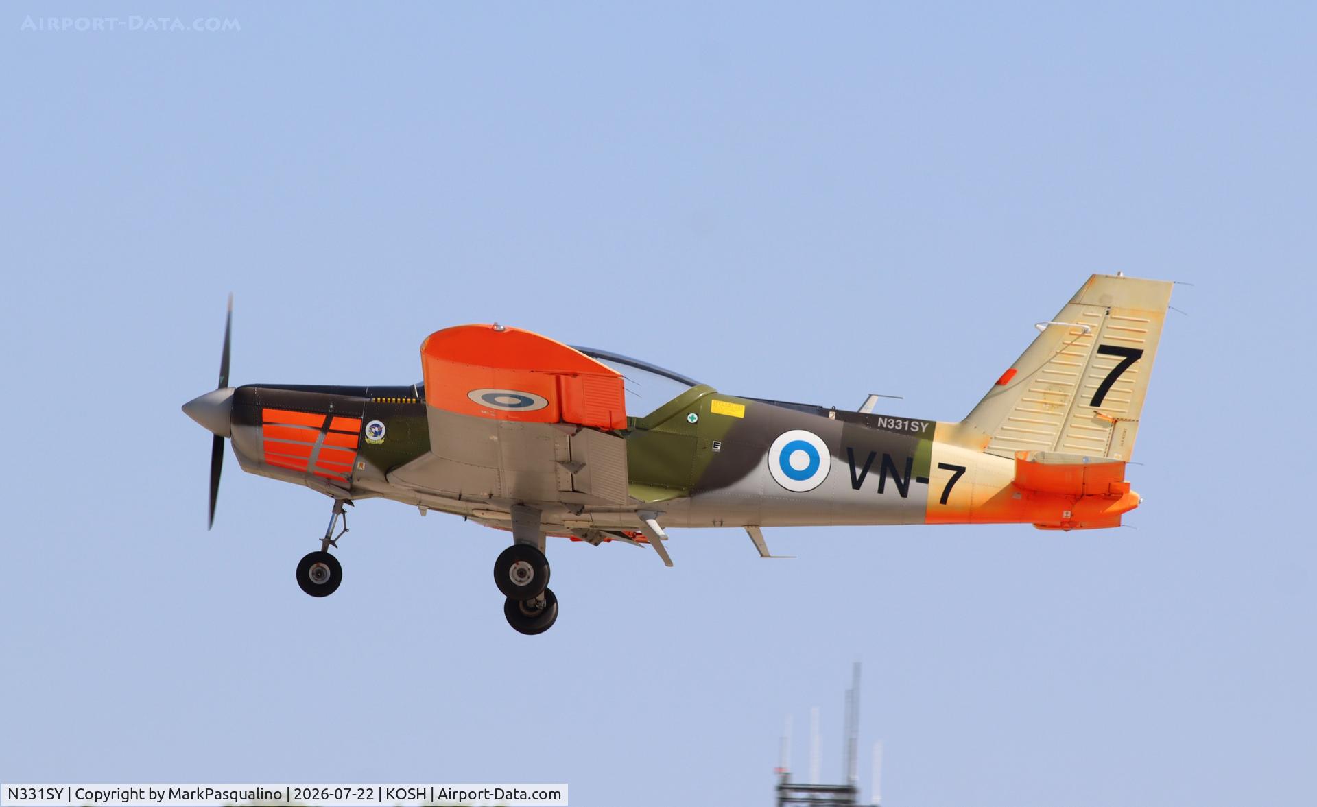 Aircraft N331SY, 1980 Valmet OY L70 Vinka, c/n 7, Valmet OY L70 Vinka, at KOSH, photo by MarkPasqualino