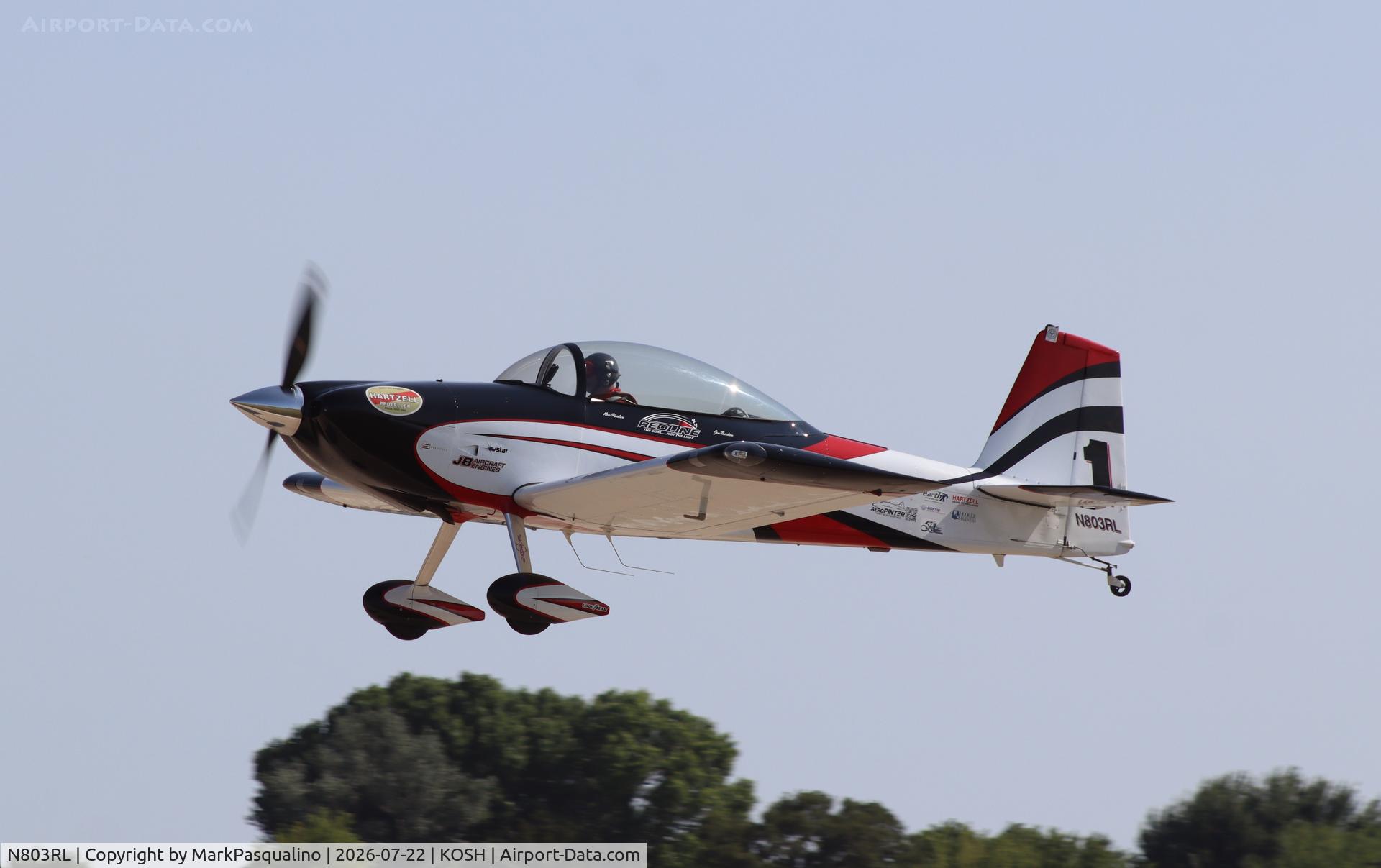 Aircraft N803RL, 2018 Vans RV- 8, c/n 83478, Vans RV-8, at KOSH, photo by MarkPasqualino