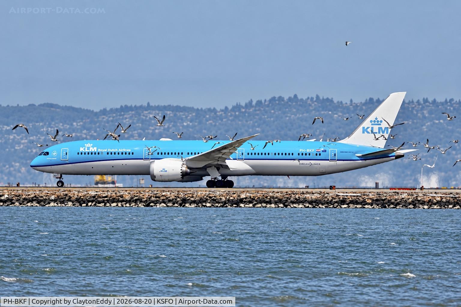 Aircraft PH-BKF, 2019 Boeing 787-10 Dreamliner, c/n 42499, SFO 2026, at KSFO, photo by ClaytonEddy