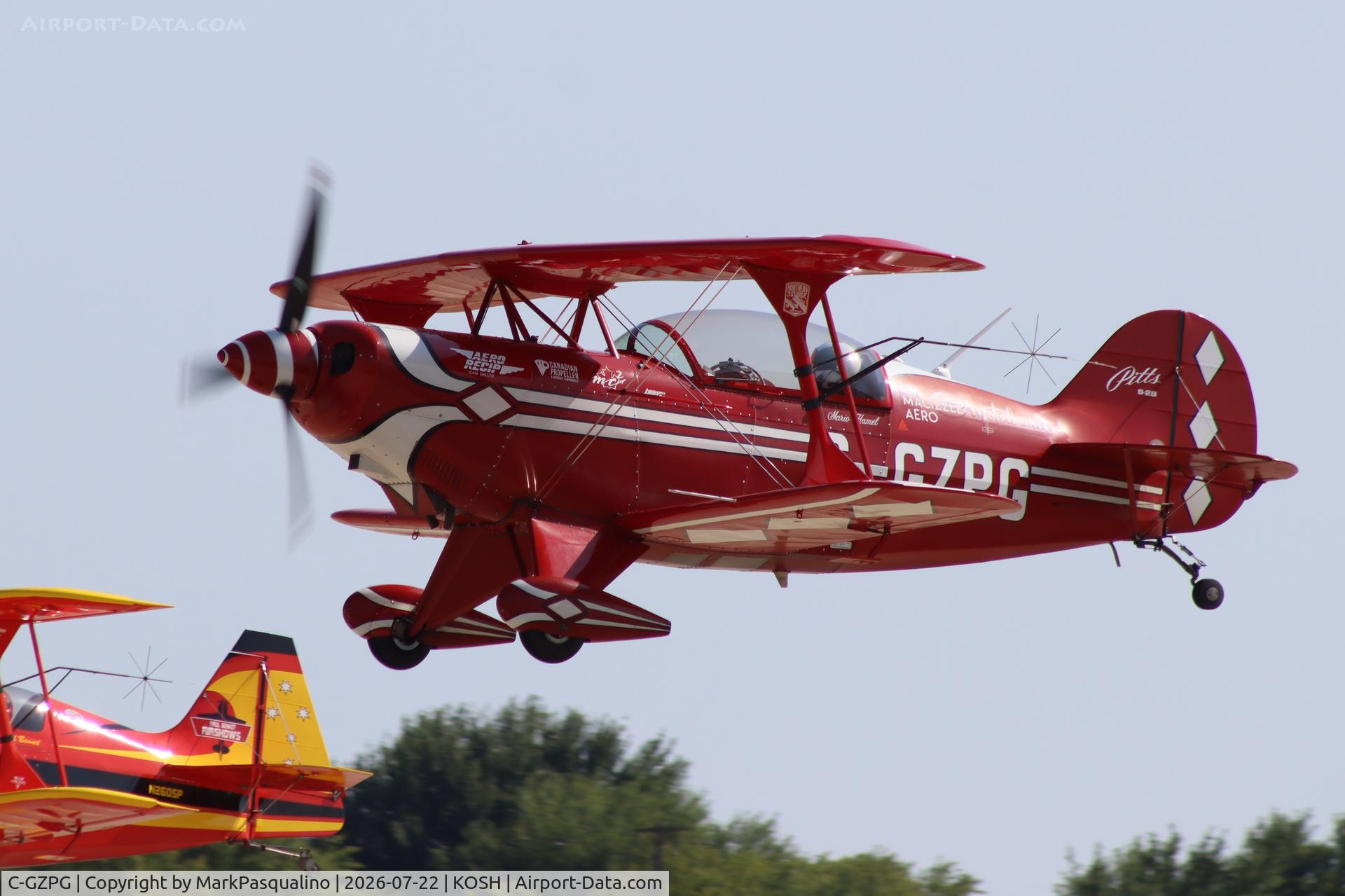 Aircraft C-GZPG, 1986 Pitts S-2B Special, c/n 5096, Pitts S-2B, at KOSH, photo by MarkPasqualino