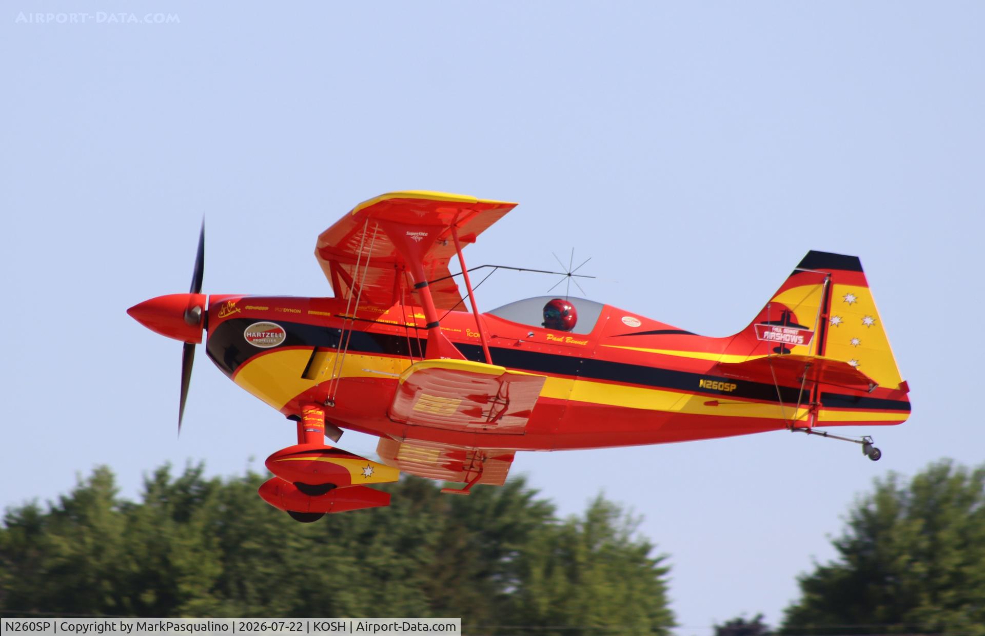 Aircraft N260SP, 1981 Pitts S-2S Special, c/n 1114C, Pitts S-2S, at KOSH, photo by MarkPasqualino