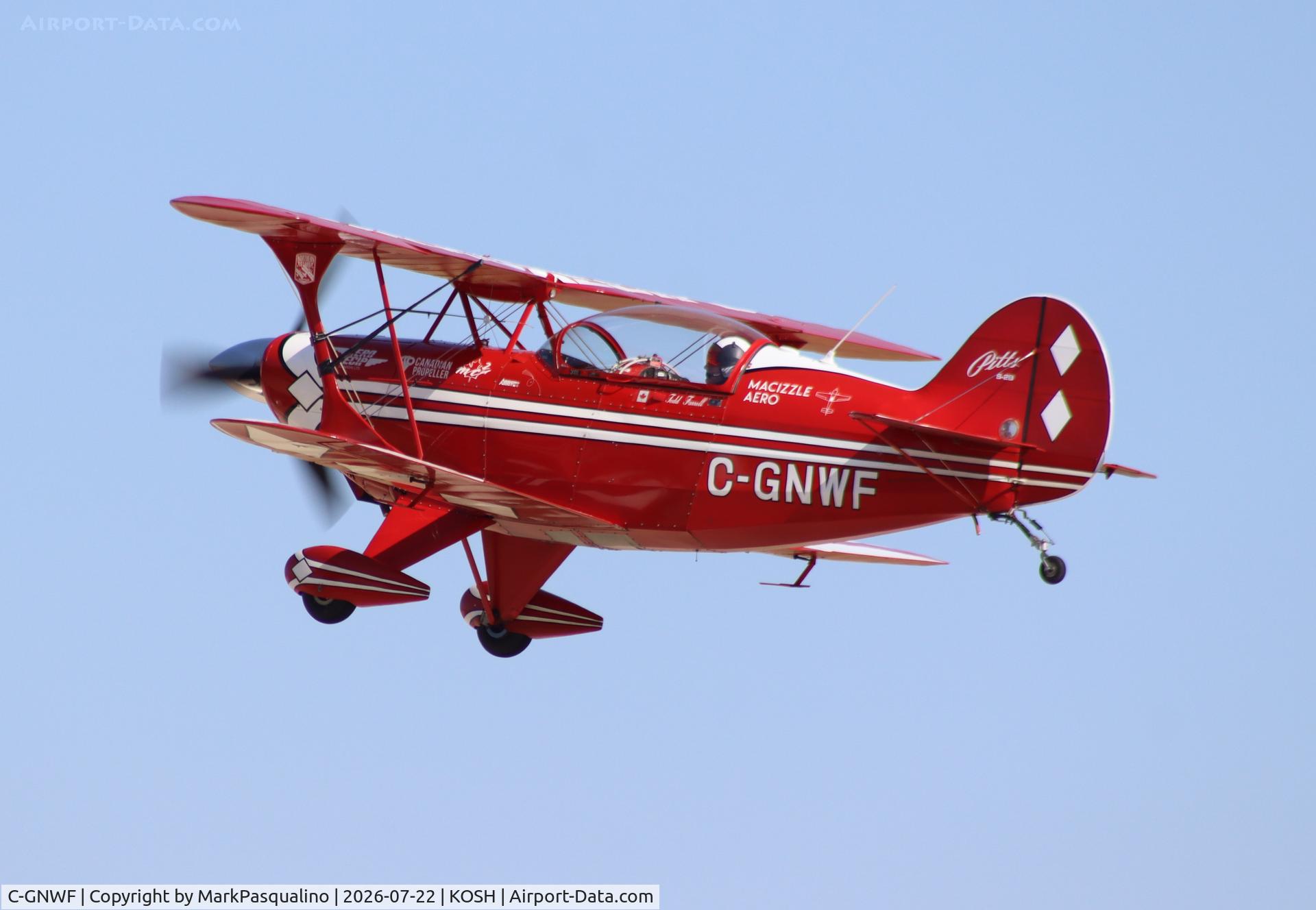 Aircraft C-GNWF, 1994 Pitts S-2B Special, c/n 5315, Pitts S-2B, at KOSH, photo by MarkPasqualino