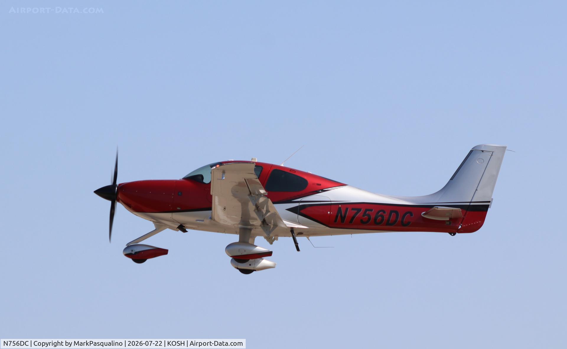 Aircraft N756DC, 2024 Cirrus Design Corp SR22T, c/n 9756, Cirrus SR22T, at KOSH, photo by MarkPasqualino