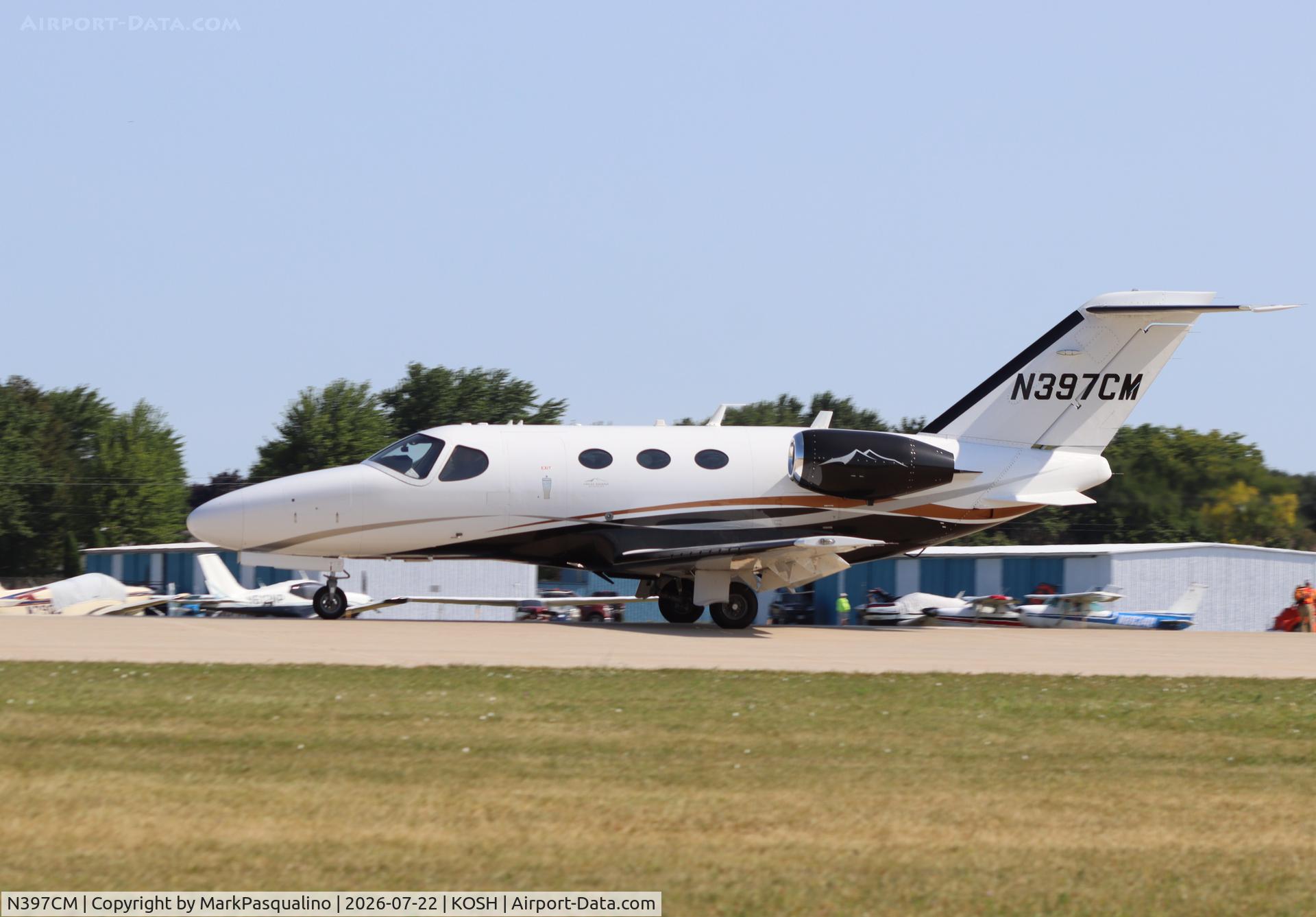 Aircraft N397CM, 2012 Cessna 510 Citation Mustang Citation Mustang, c/n 510-0397, Cessna 510, at KOSH, photo by MarkPasqualino