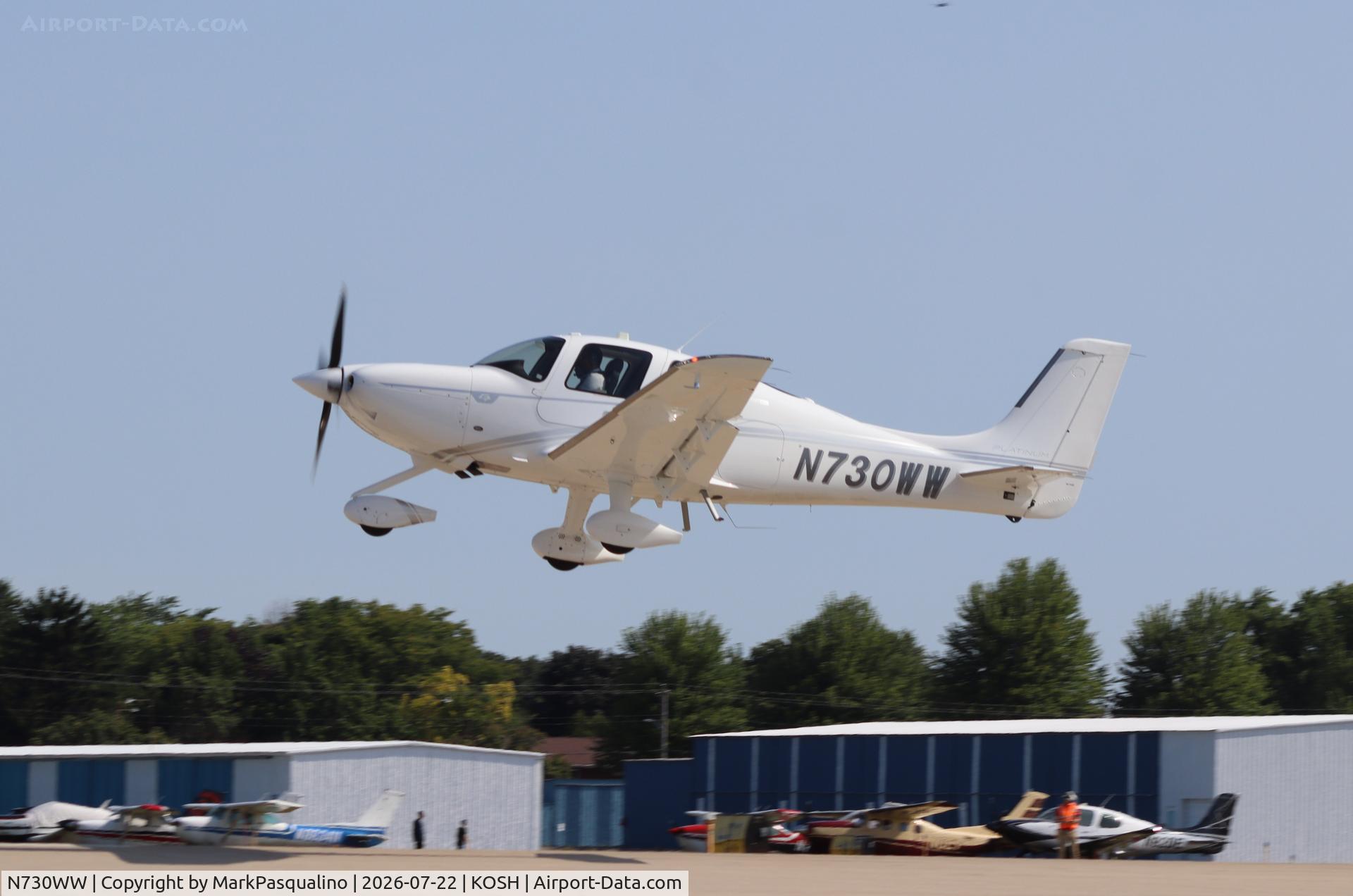 Aircraft N730WW, 2026 Cirrus Design Corp SR22T, c/n 11190, Cirrus SR22T, at KOSH, photo by MarkPasqualino